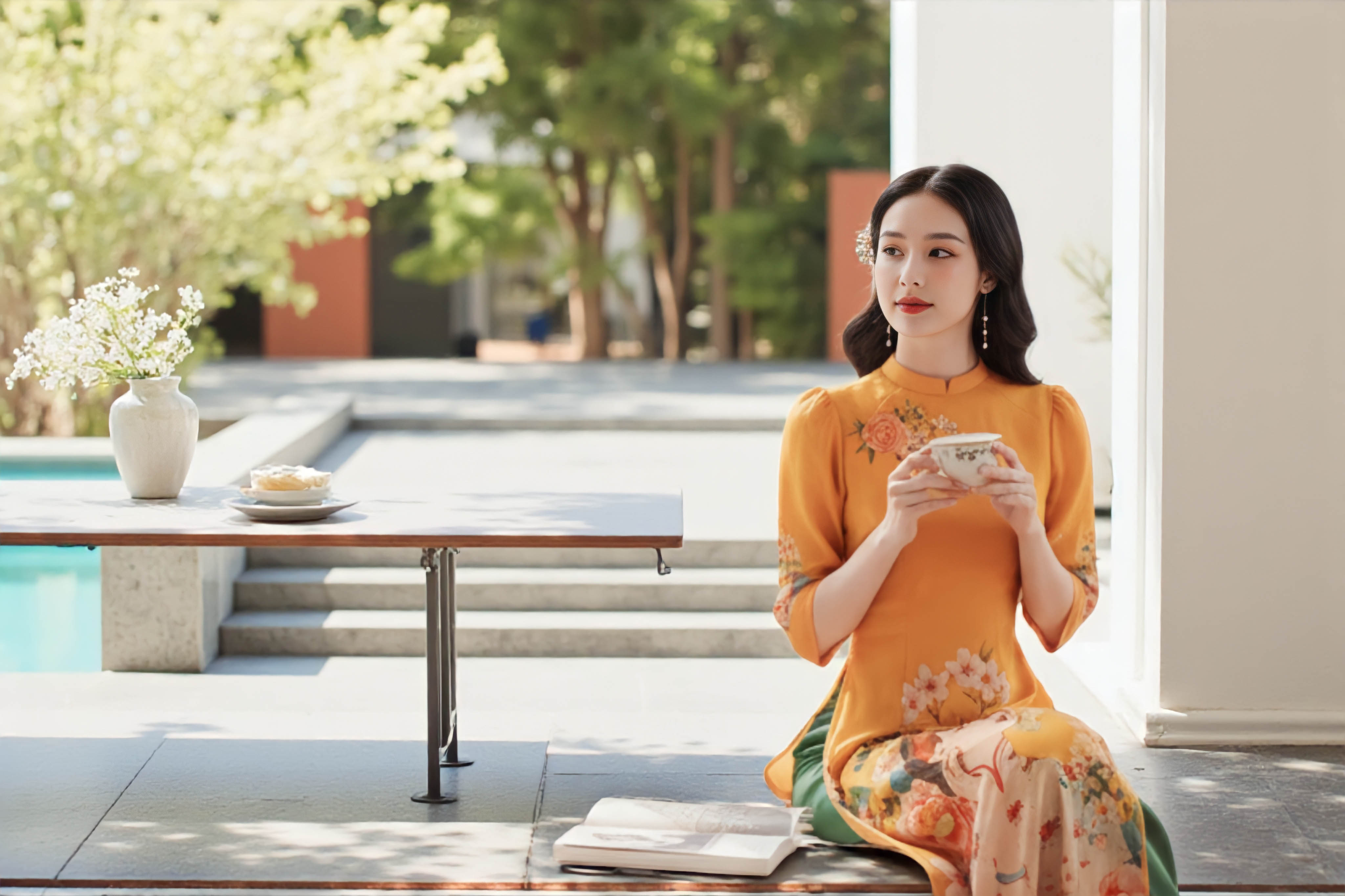 Set áo dài Ngự Sắc