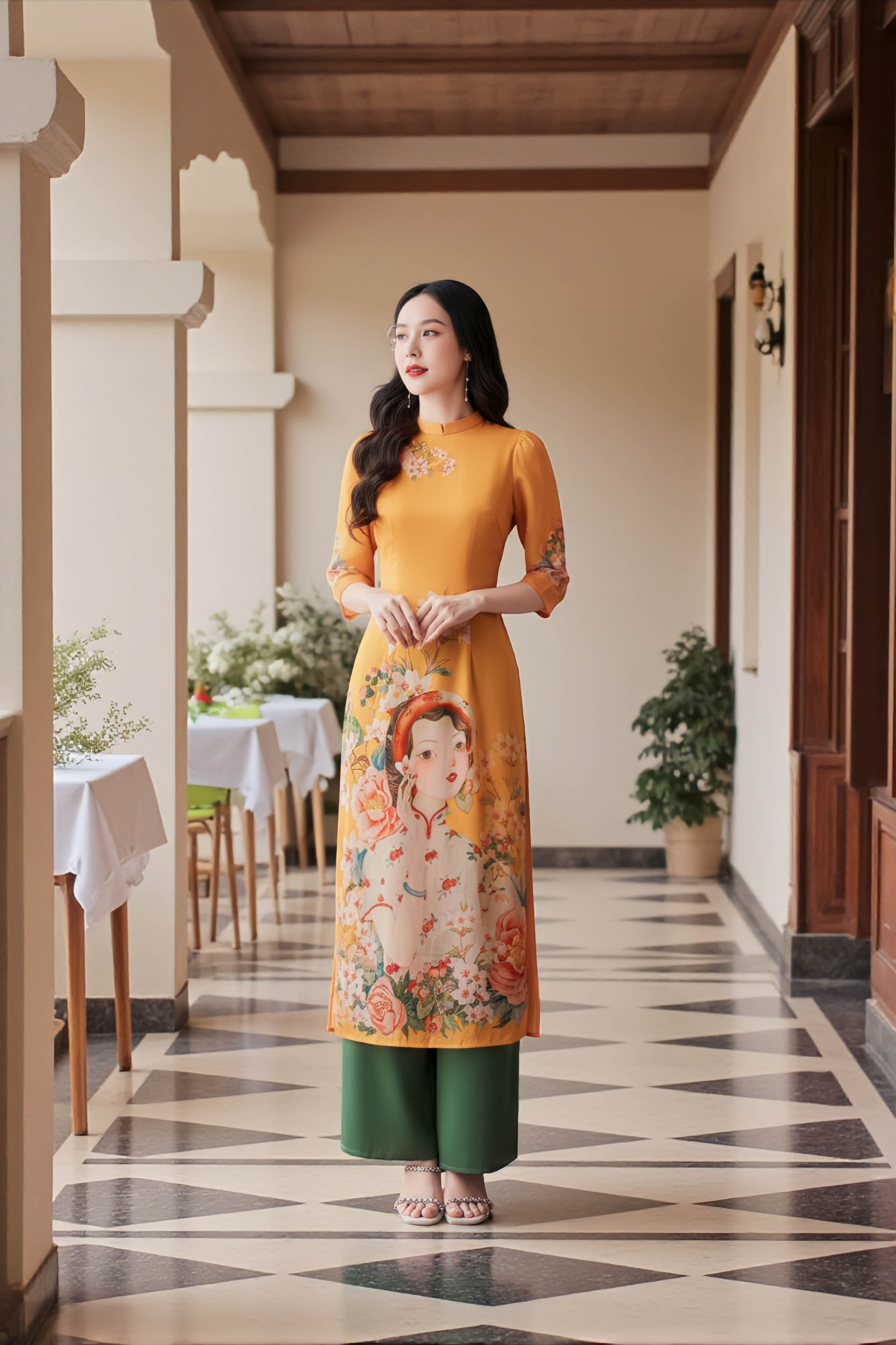 Set áo dài Ngự Sắc