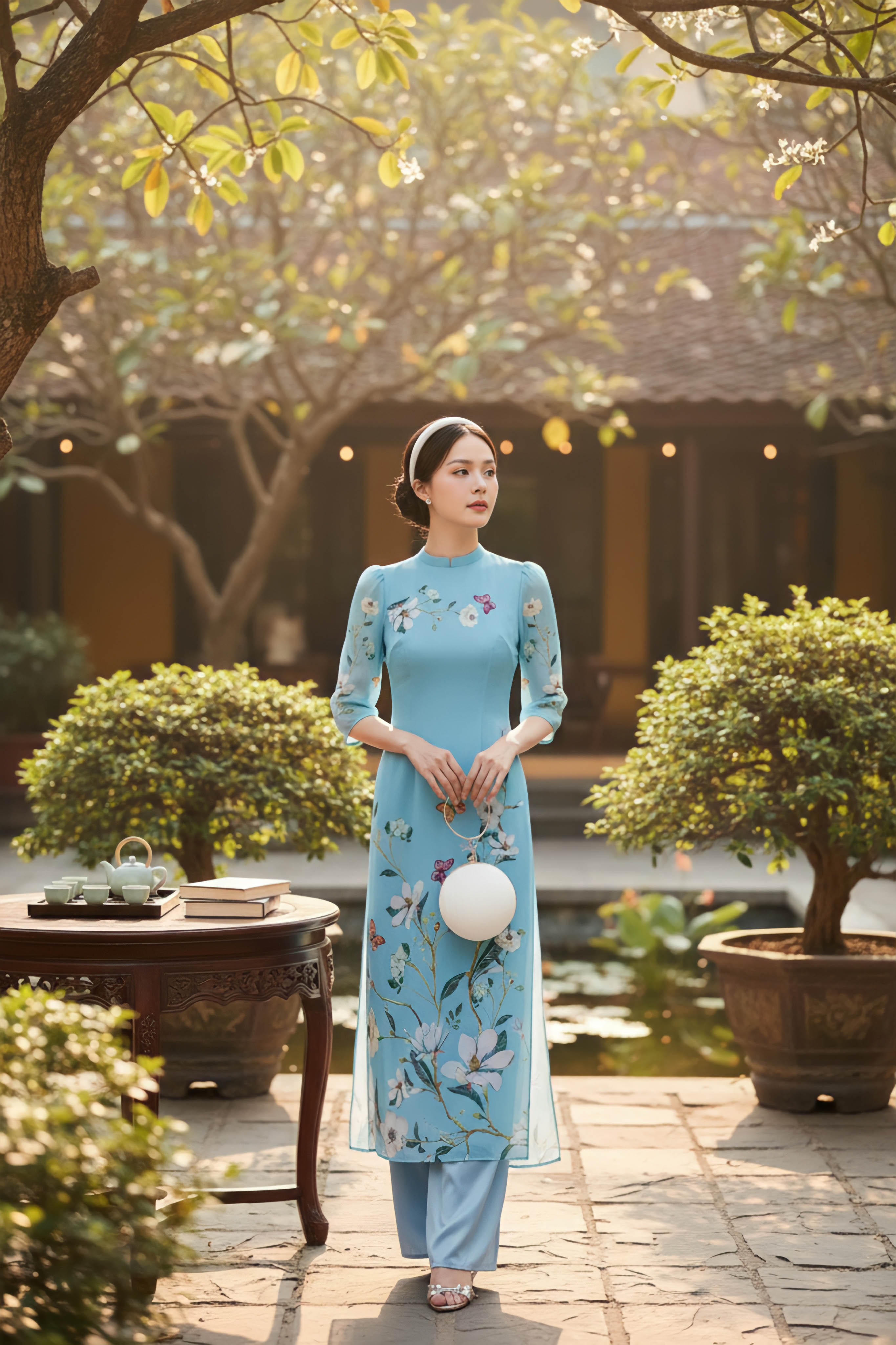 Áo dài Mẫn Hoa