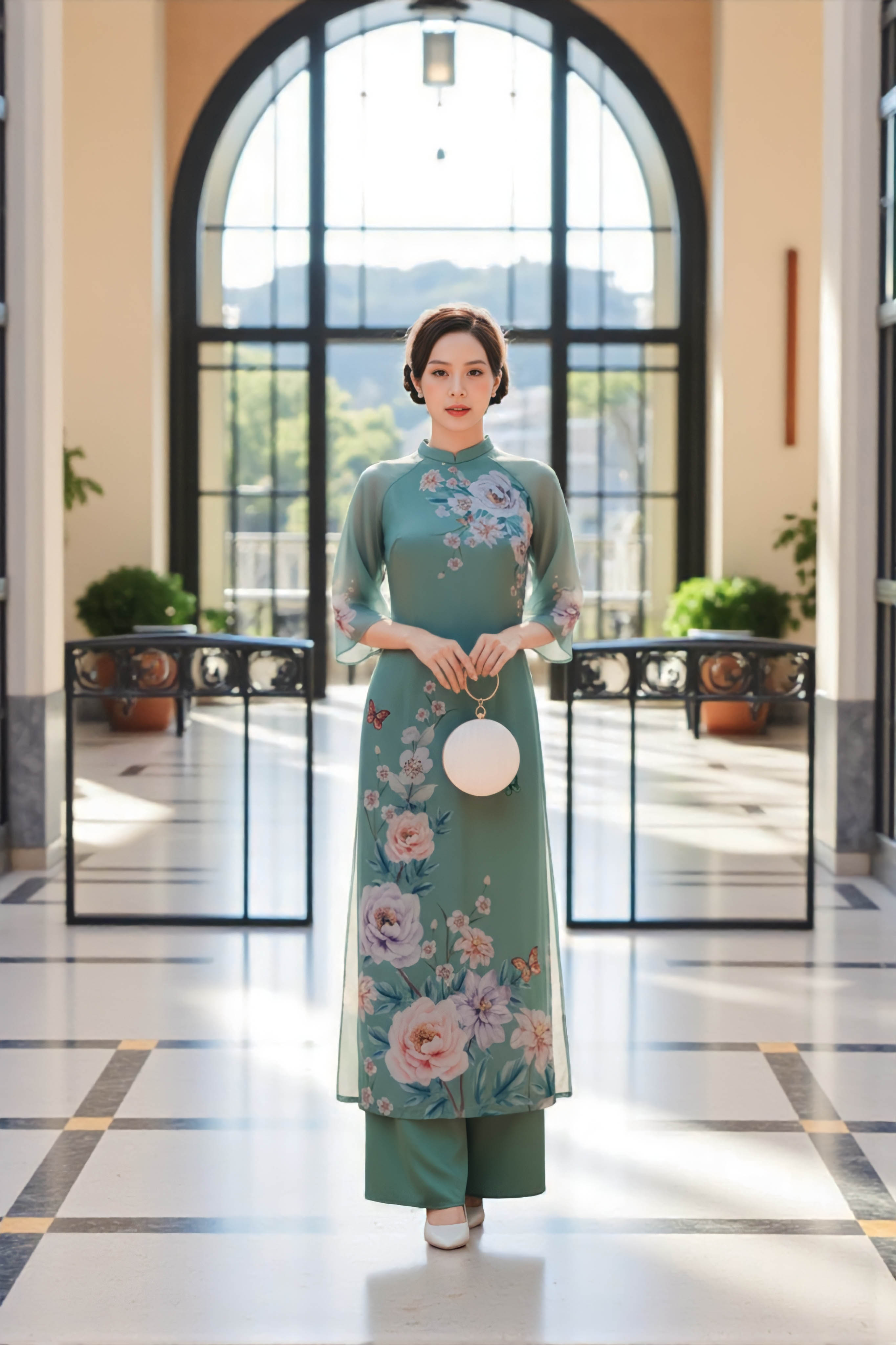 Áo dài Nhật Hoa
