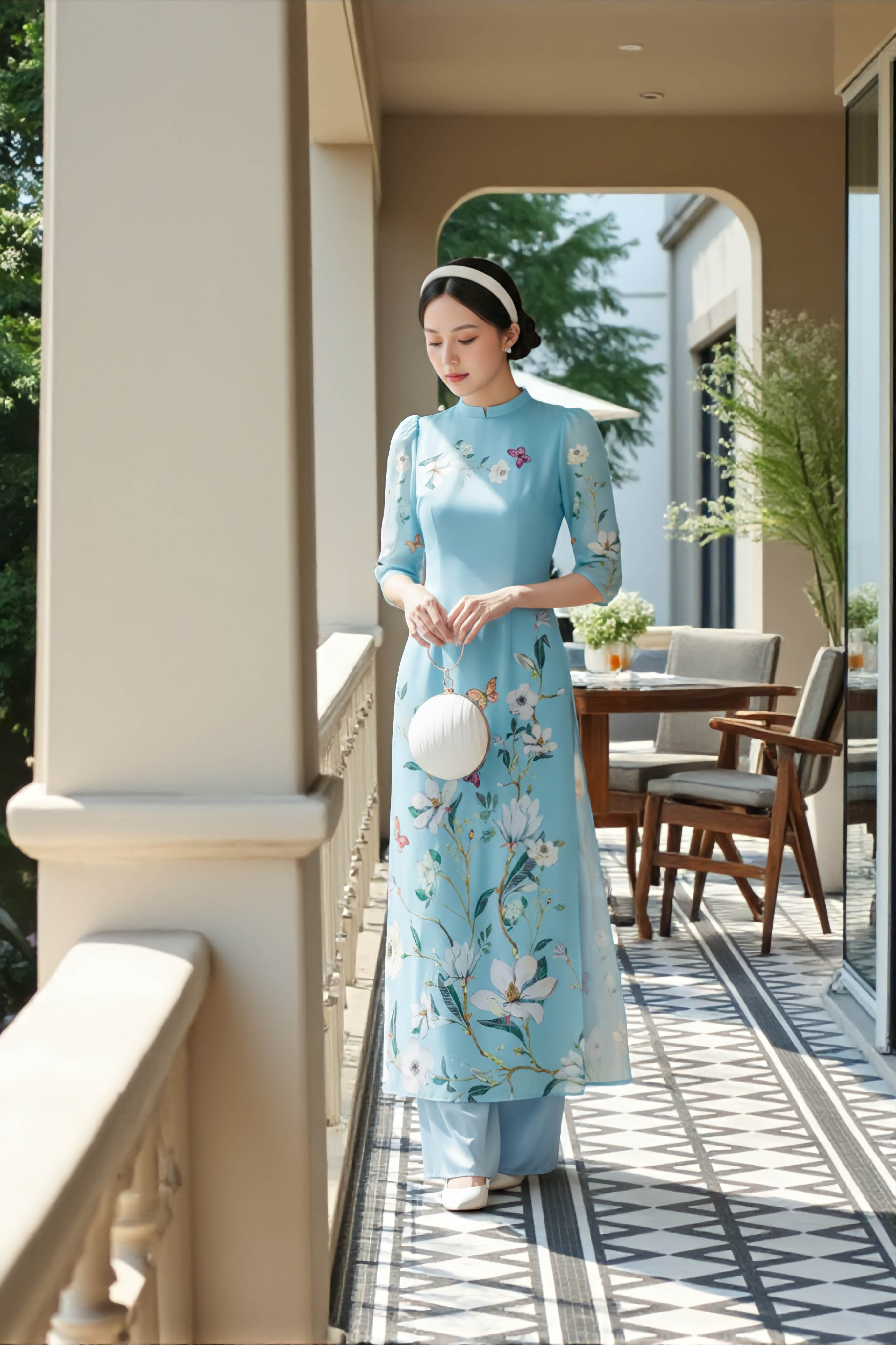 Áo dài Mẫn Hoa