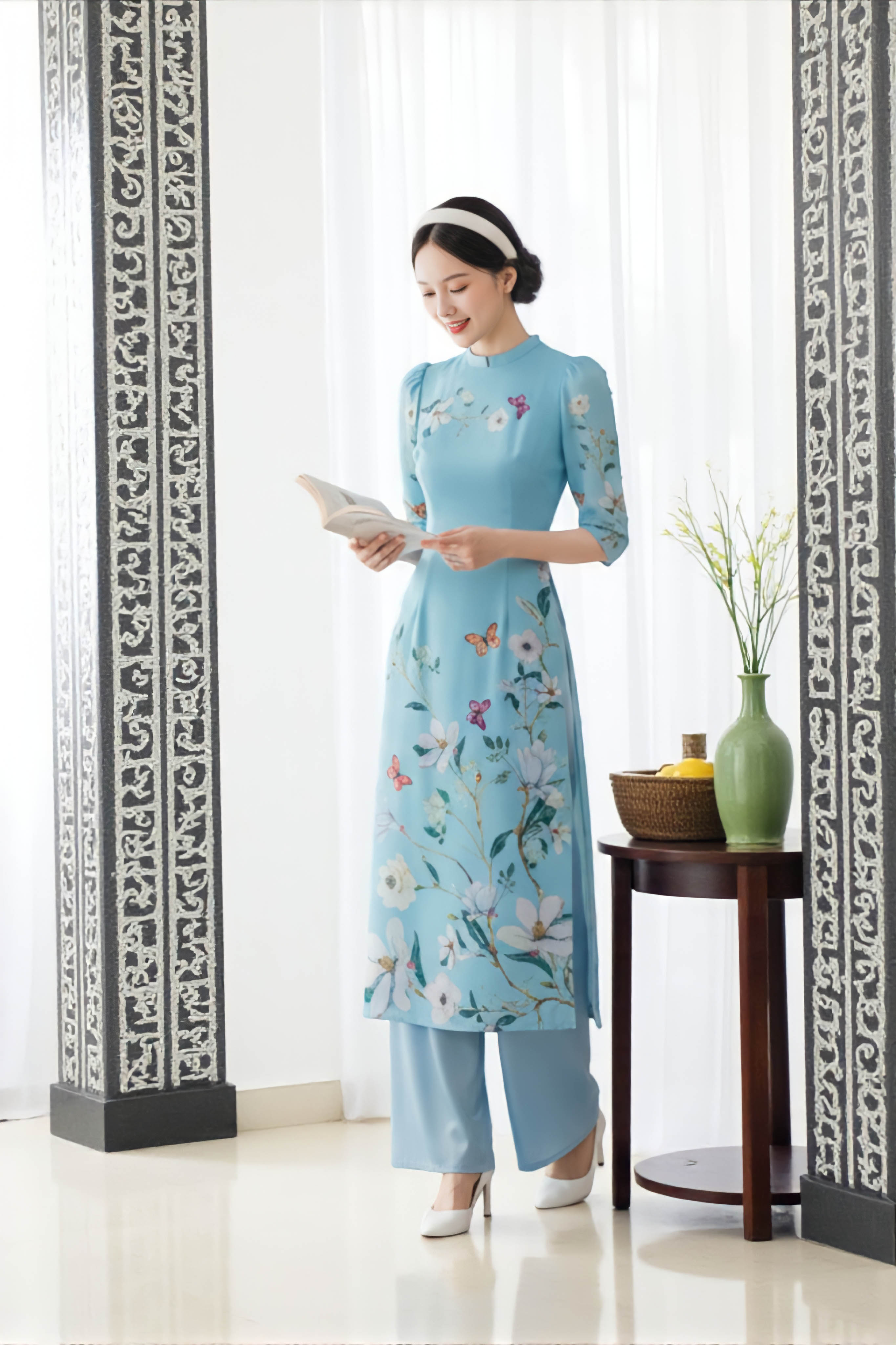 Áo dài Mẫn Hoa