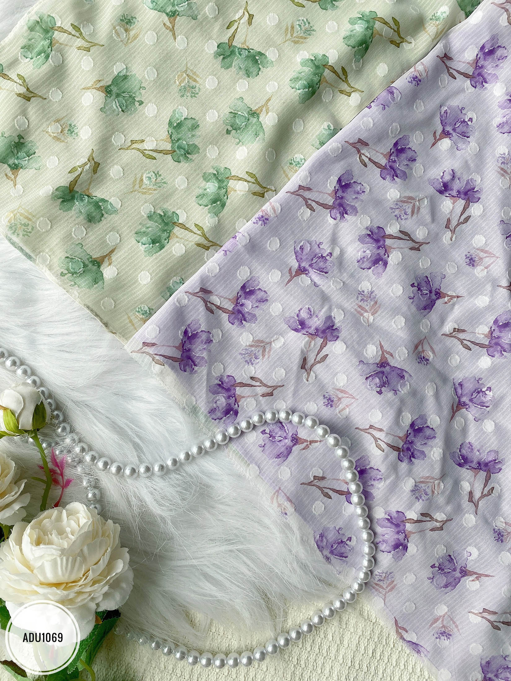 Áo dài cổ tàu xẻ dáng ôm tay lỡ