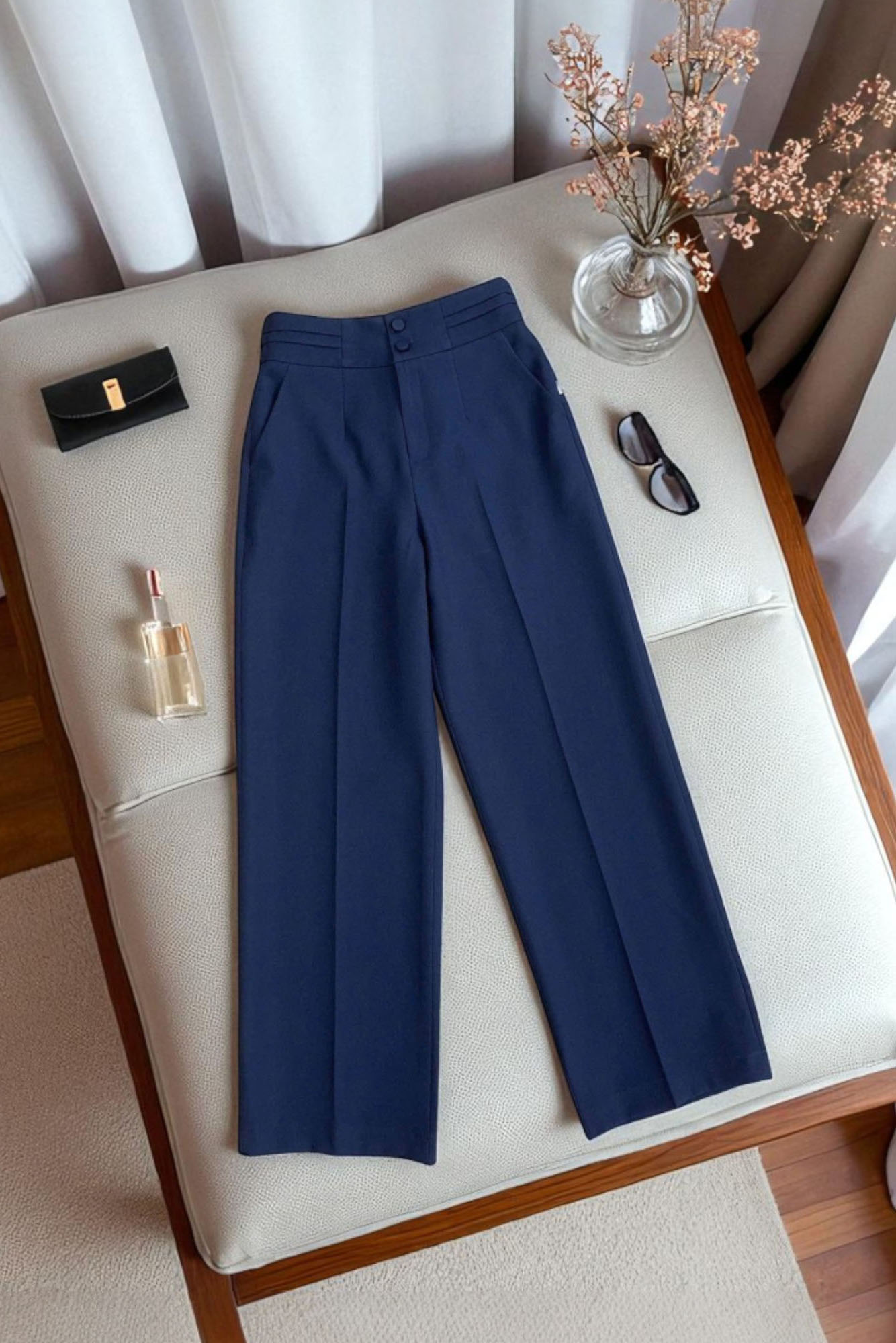 Quần suông hai cúc