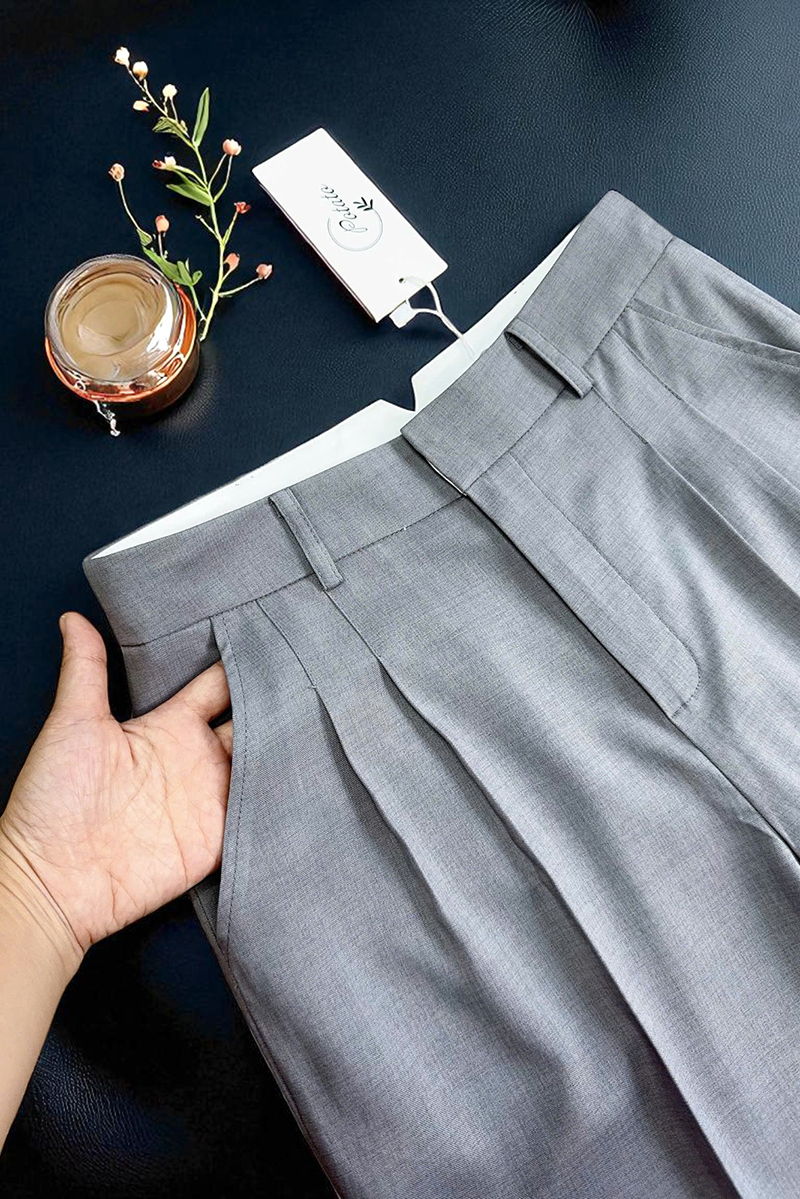 Quần suông túi chéo