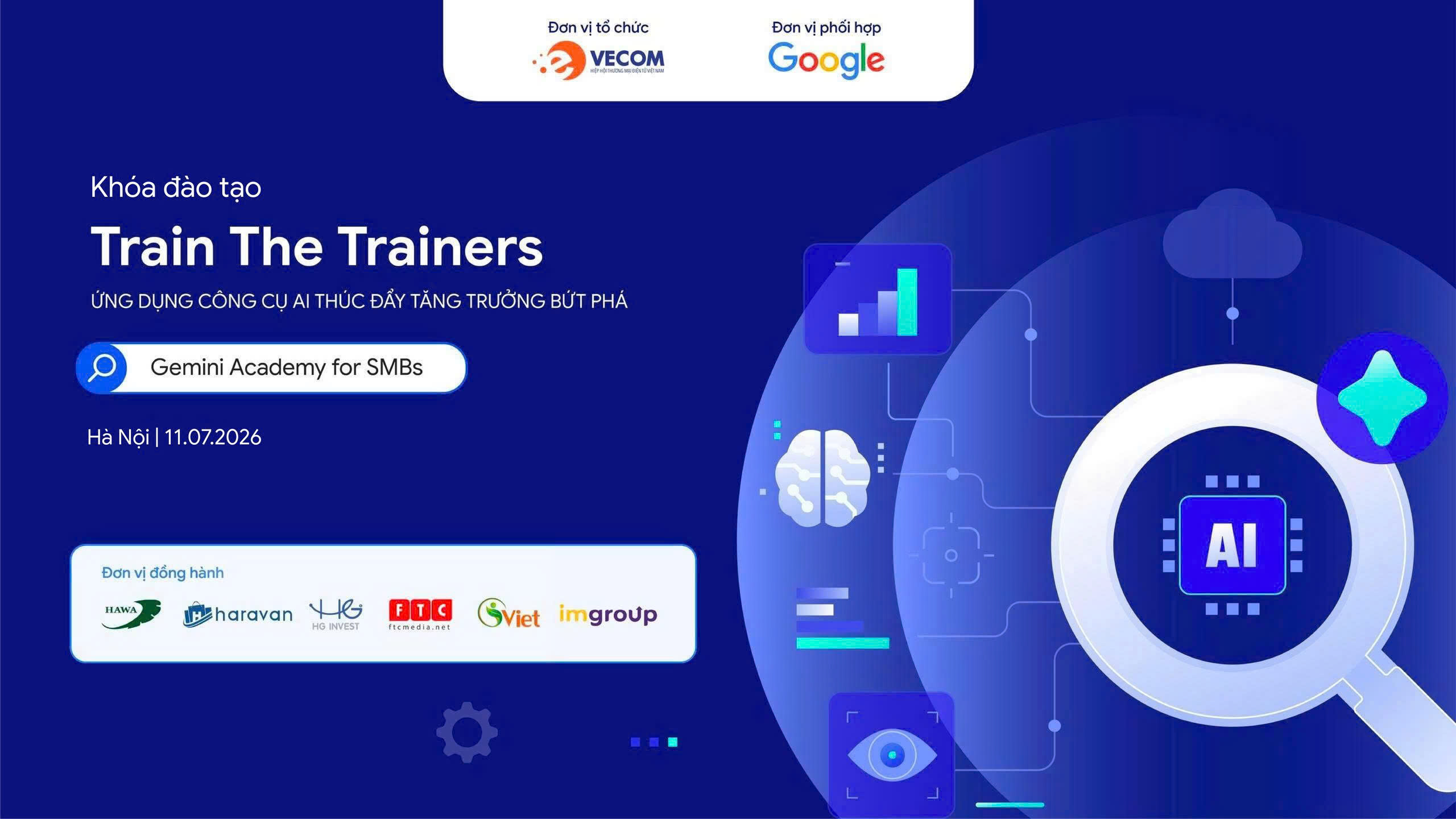 VECOM Cooperates with Google to Organize the VECOM AI Trainer Training Course Under the Theme 
