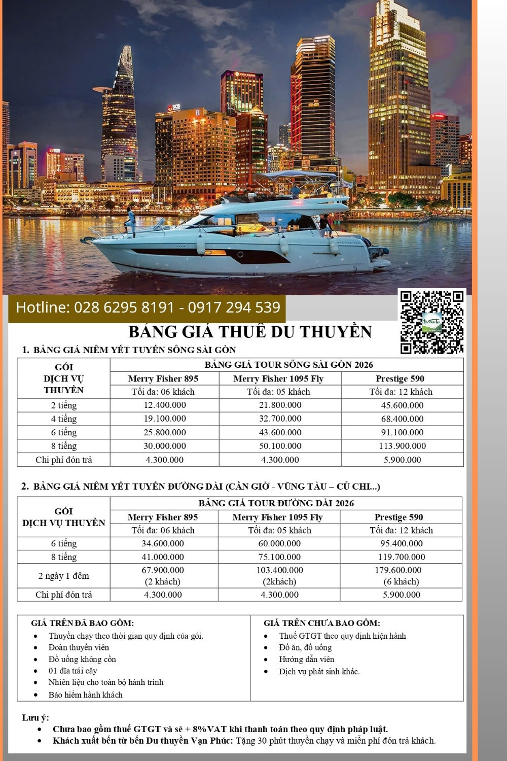 giá thuê du thuyền Sài Gòn