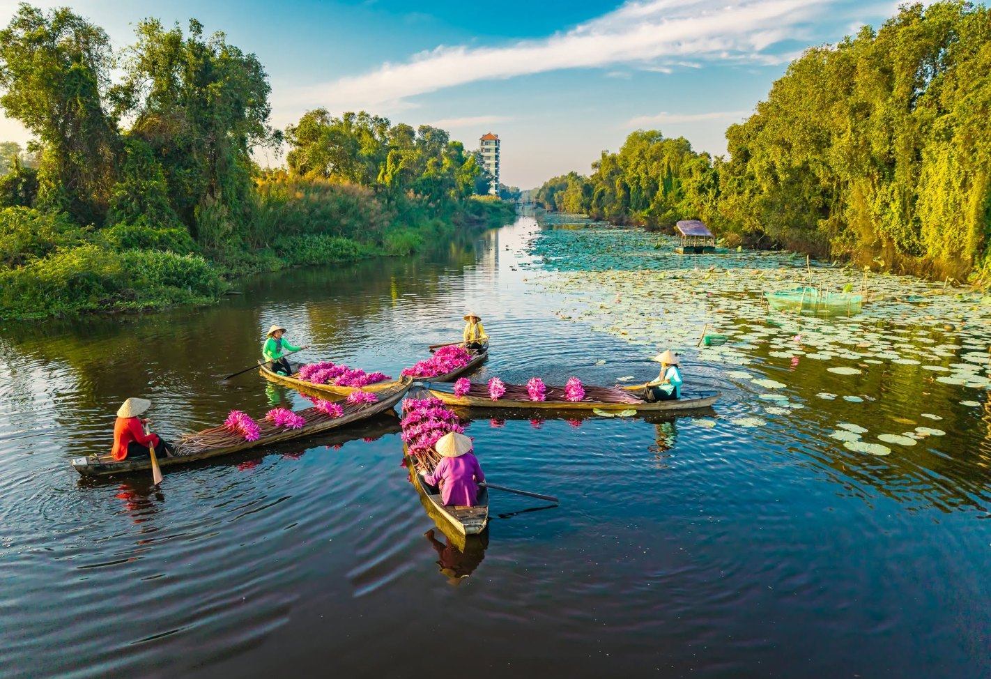 Tour làng nổi tân lập