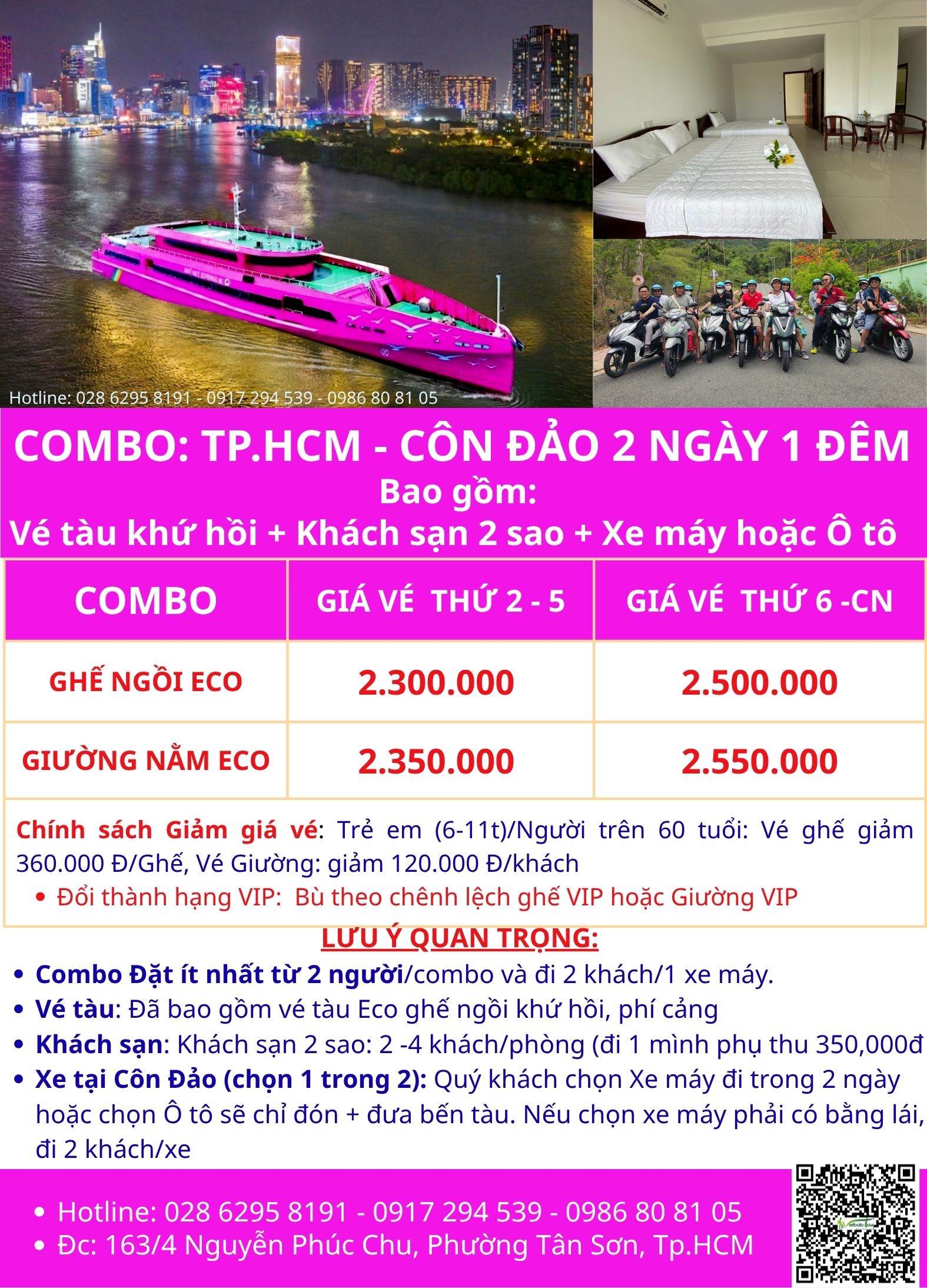 Vé tàu Sài Gòn Côn Đảo