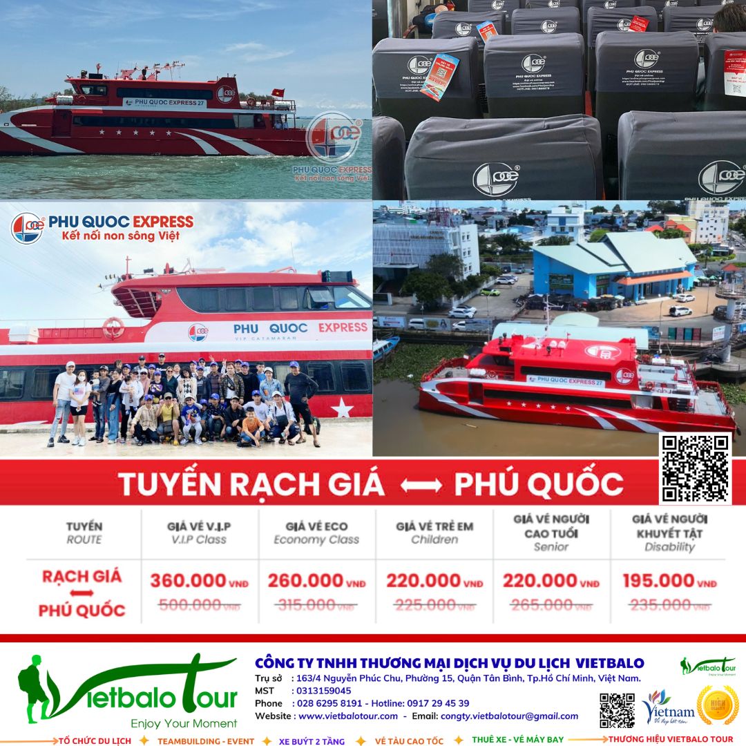 vé tàu Rạch Giá Phú Quốc