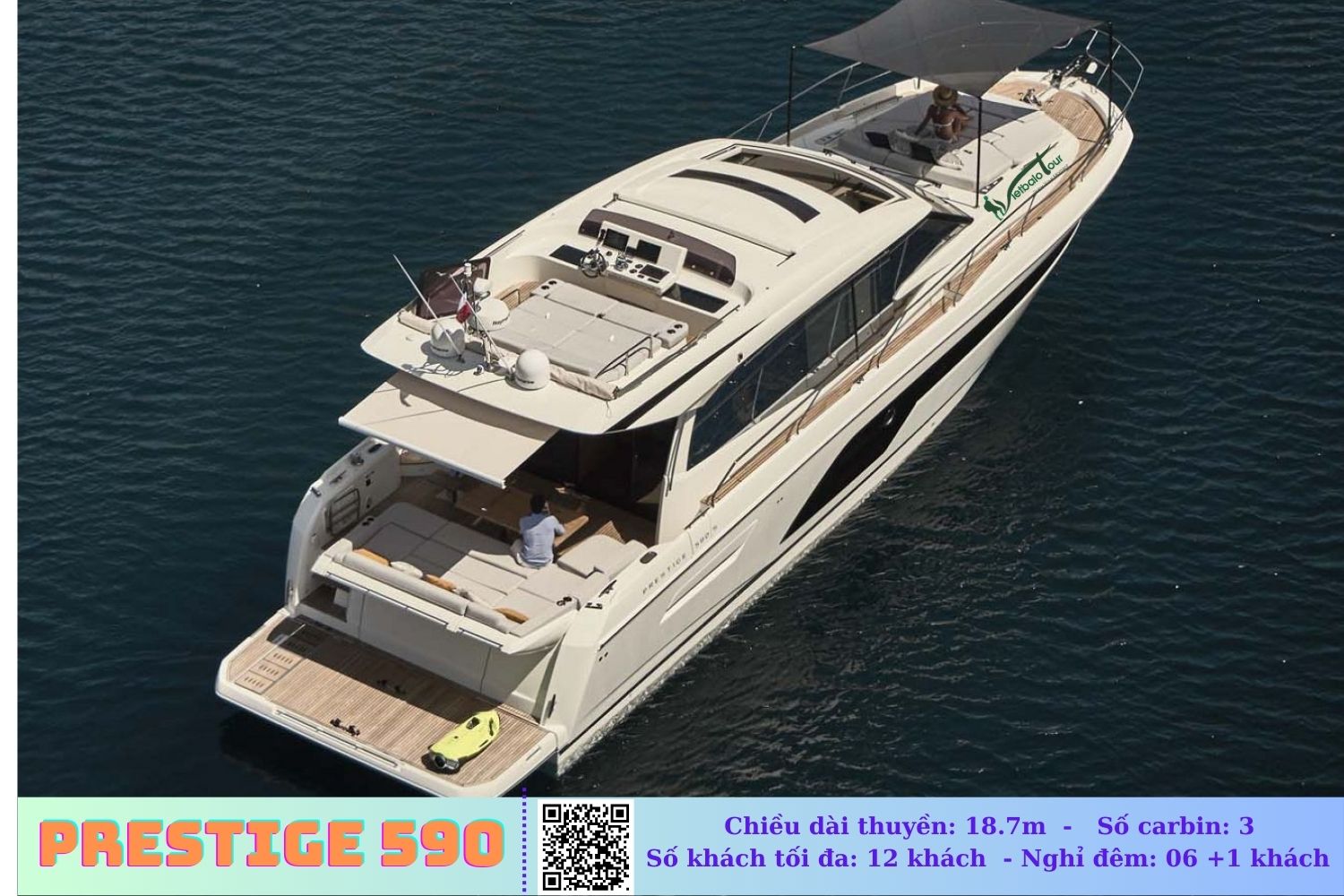 Thuê Du thuyền PRESTIGE 590