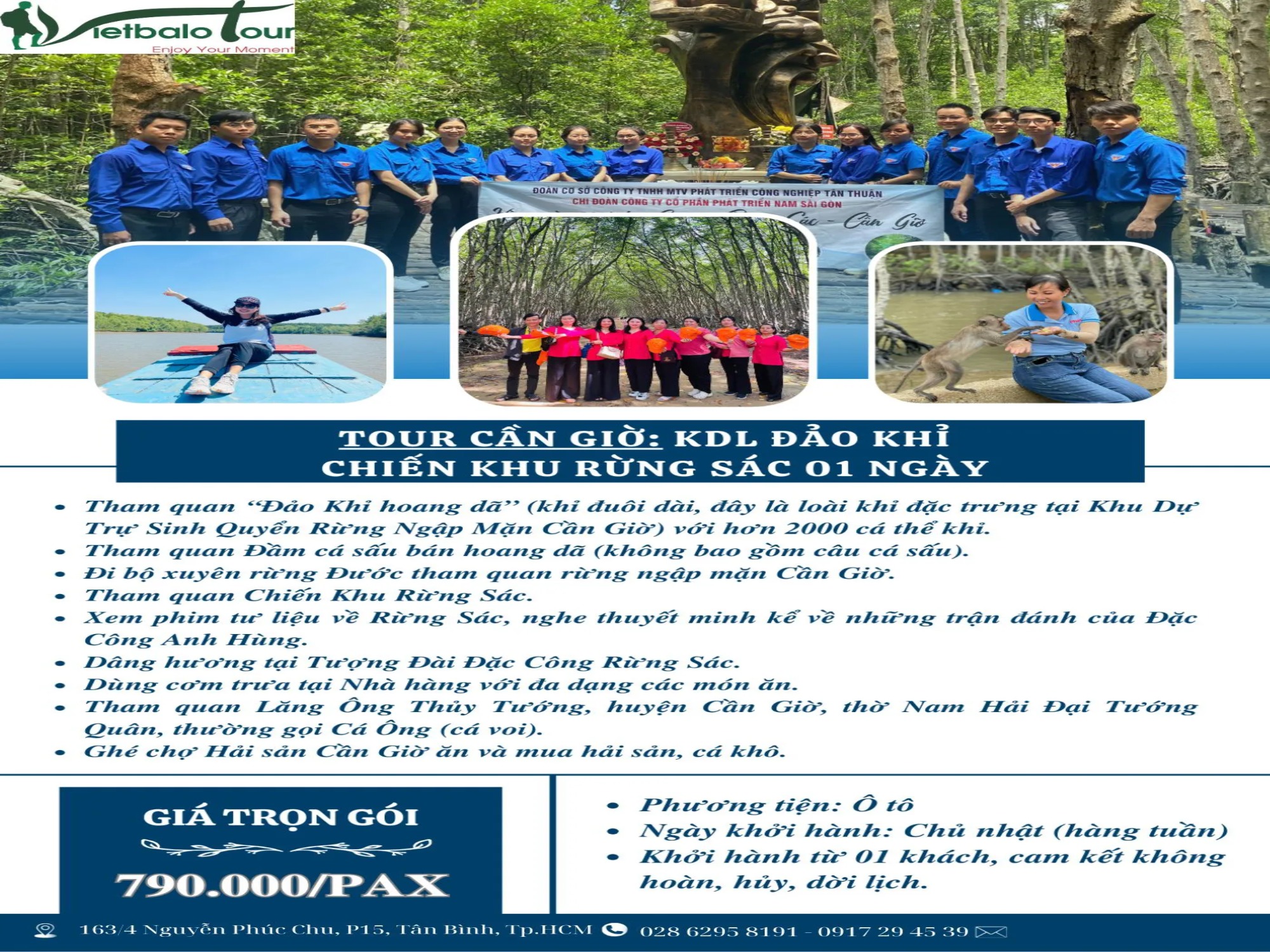 Tour Cần Giờ - Chiến khu rừng Sác