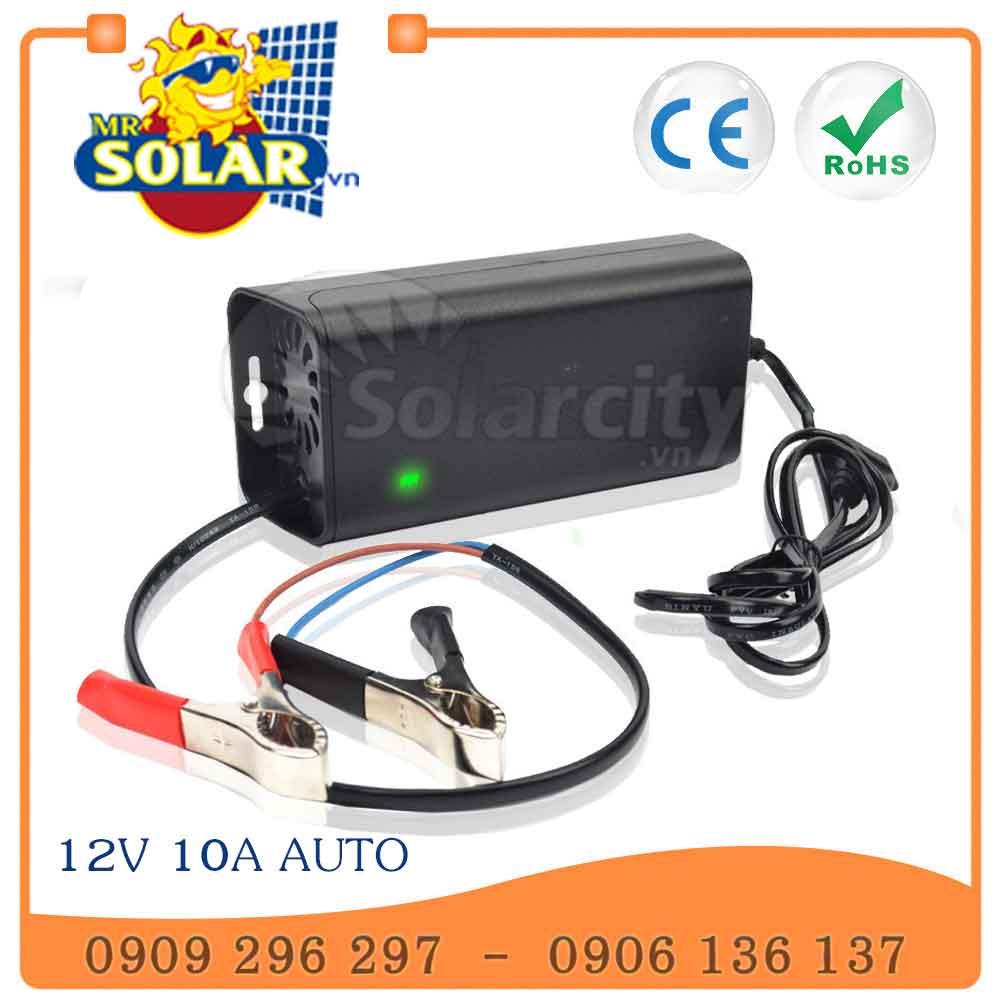 Máy Sạc Bình Ắc Quy Xe Tải 12V 10A Tự Động Suoer Điện Năng Lượng Mặt Trời