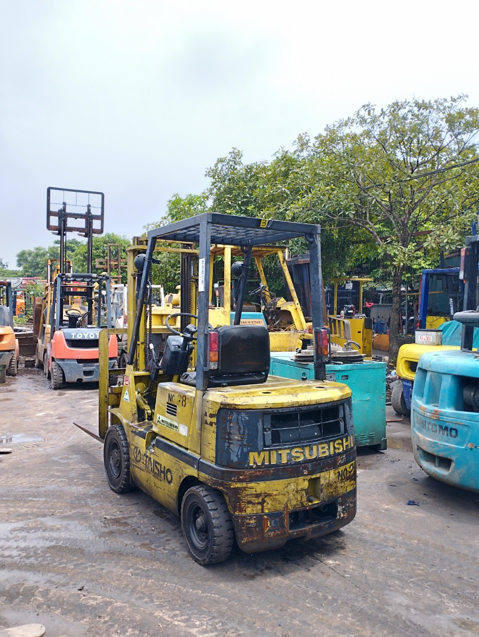 Xe nâng dầu 1.5 giá rẻ Misubishi Fd15-52386