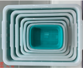 Giỏ ô dày đặc hình chữ nhật mèo béo