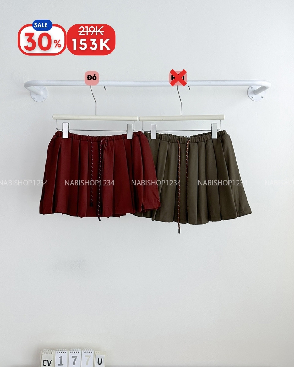 (S30%) Chân Váy Số 177-U Ngắn Xoè Lưng Thun