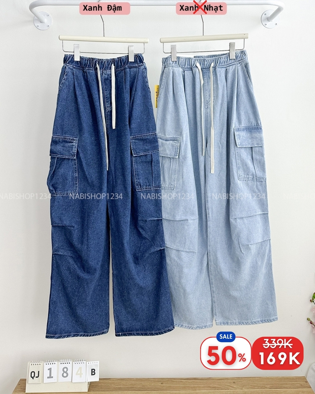(S50%) Quần Jean Số 184-B 8899 OR Túi Hộp