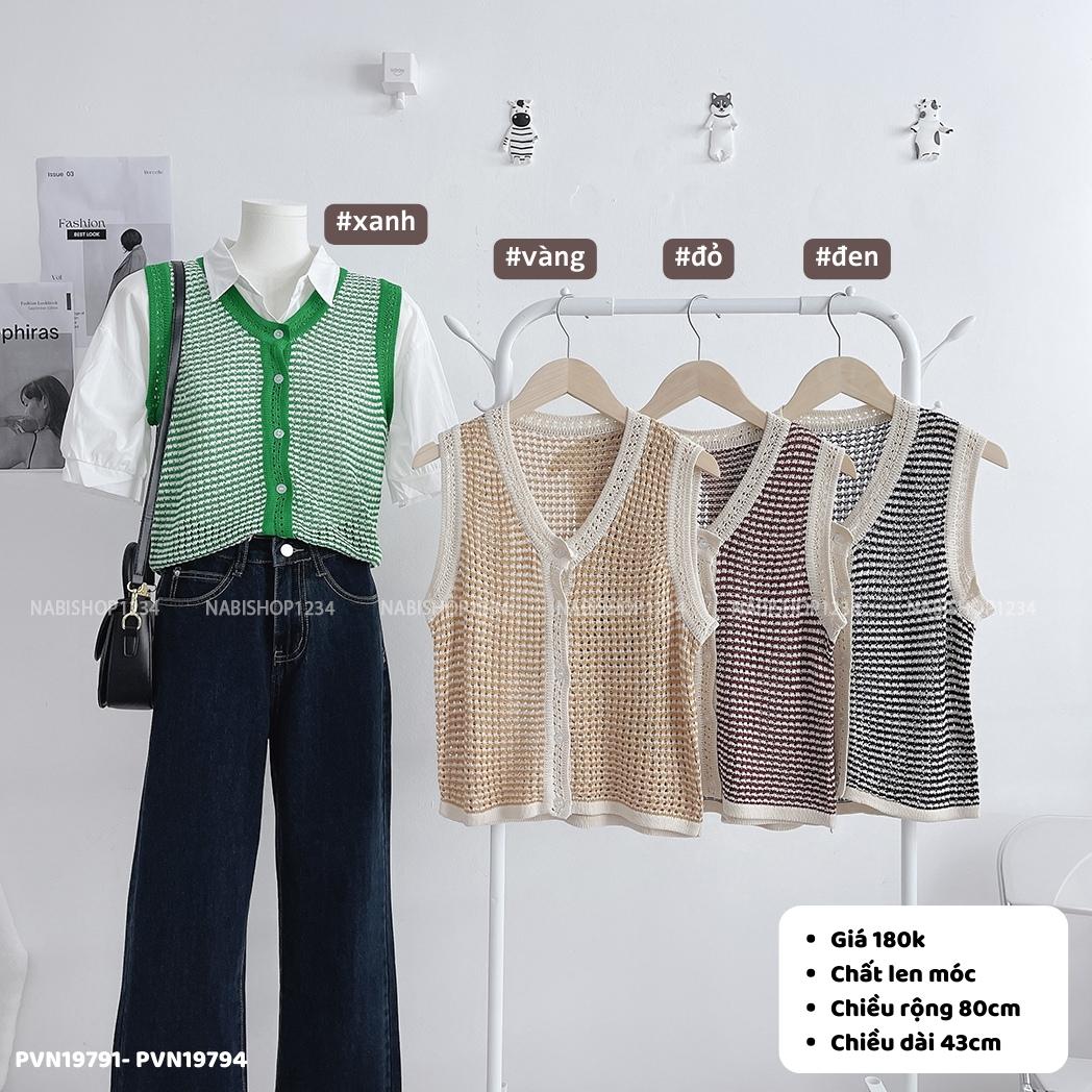 (SC99K) Áo Len Số 1-A Gile Len Móc 80x43
