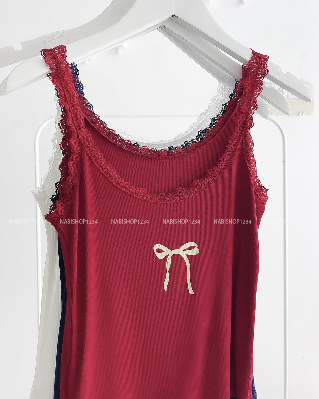(SC99K) Áo Croptop Số 89-D 3 Lỗ Ren In Nơ