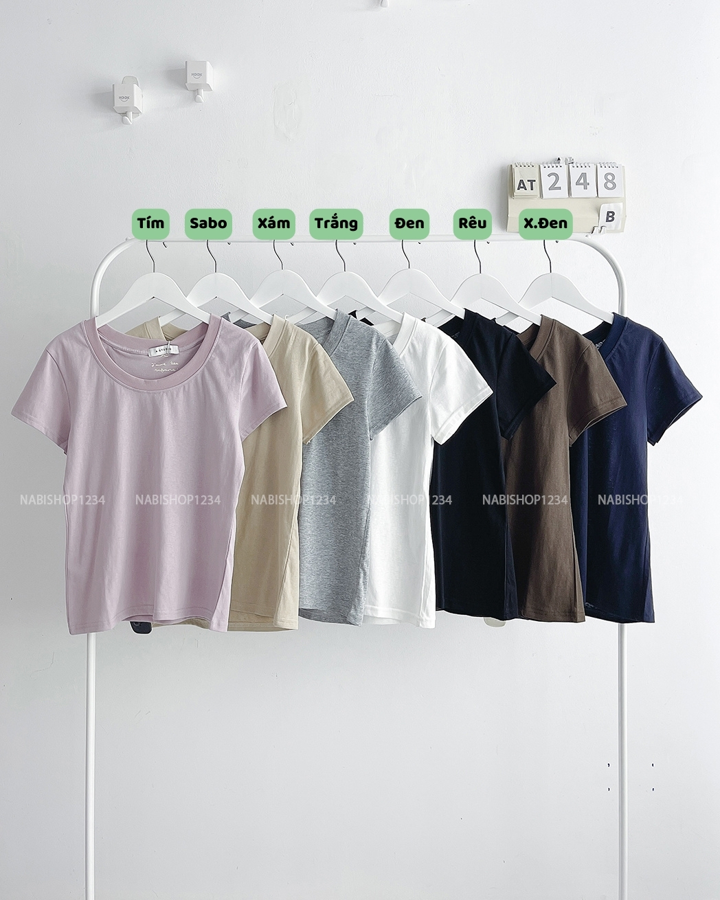 (S20%) Áo Thun Số 248-B 7963 Babytee Cổ Rộng