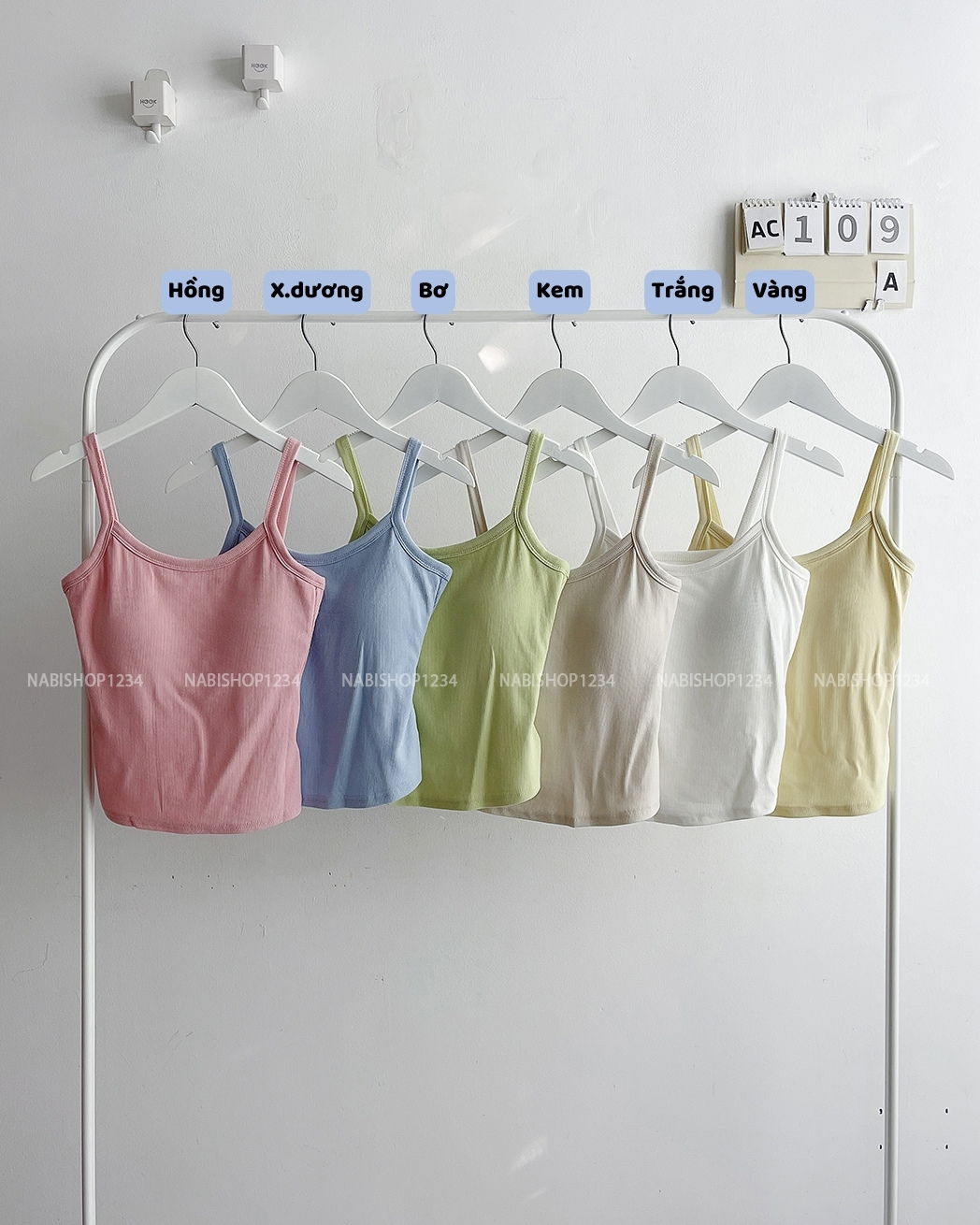 Áo Croptop Số 109-A 9099 2 Dây Thun Gân