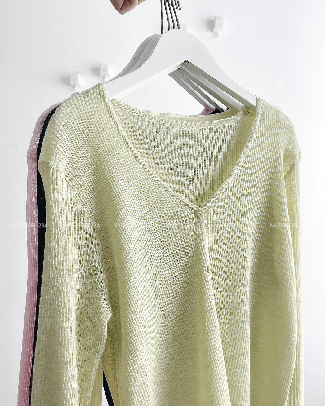 (S20%) Áo Khoác Số 132-A Cardigan Lửng Cổ V