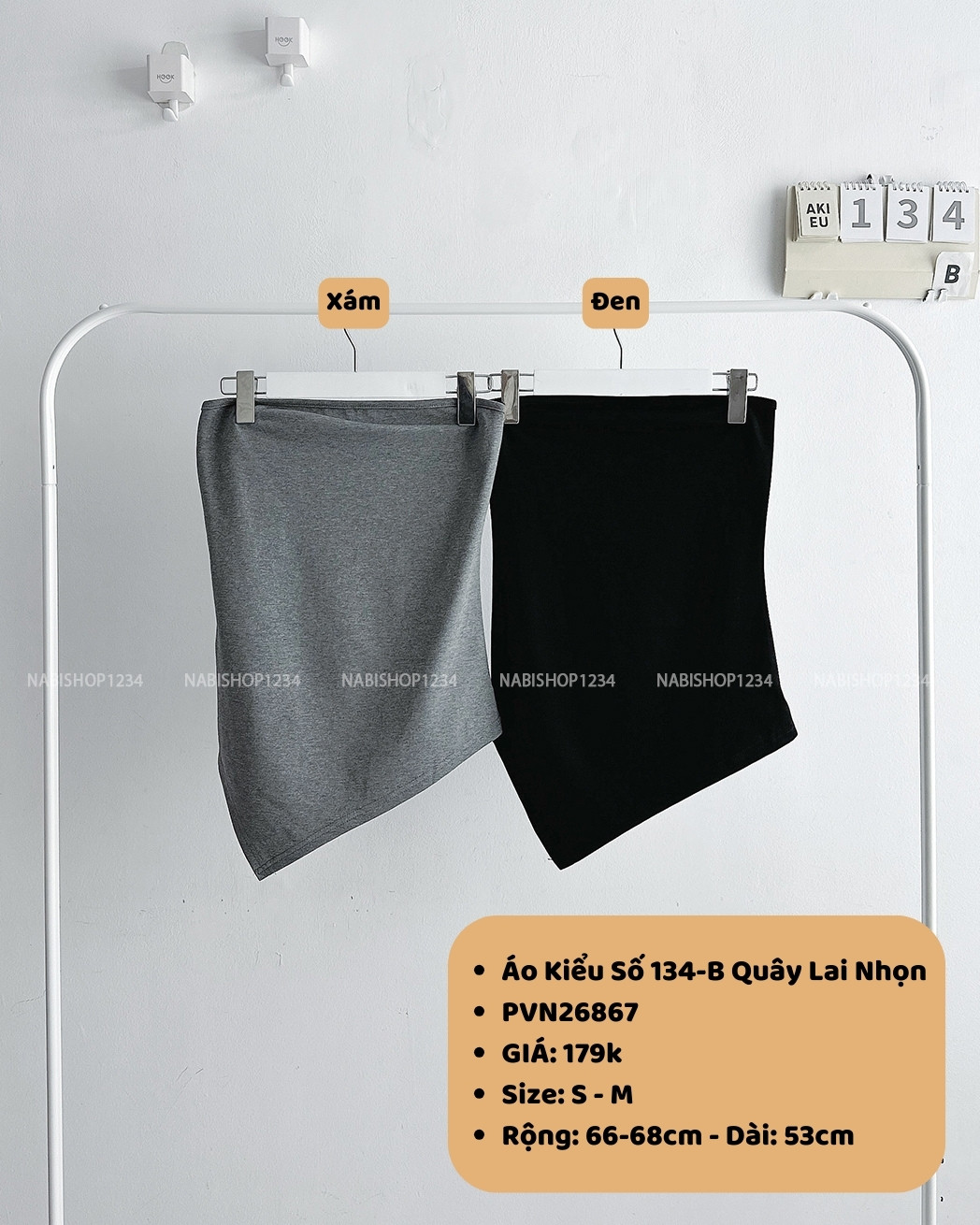 (SC99K) Áo Kiểu Số 134-B Quây Lai Nhọn