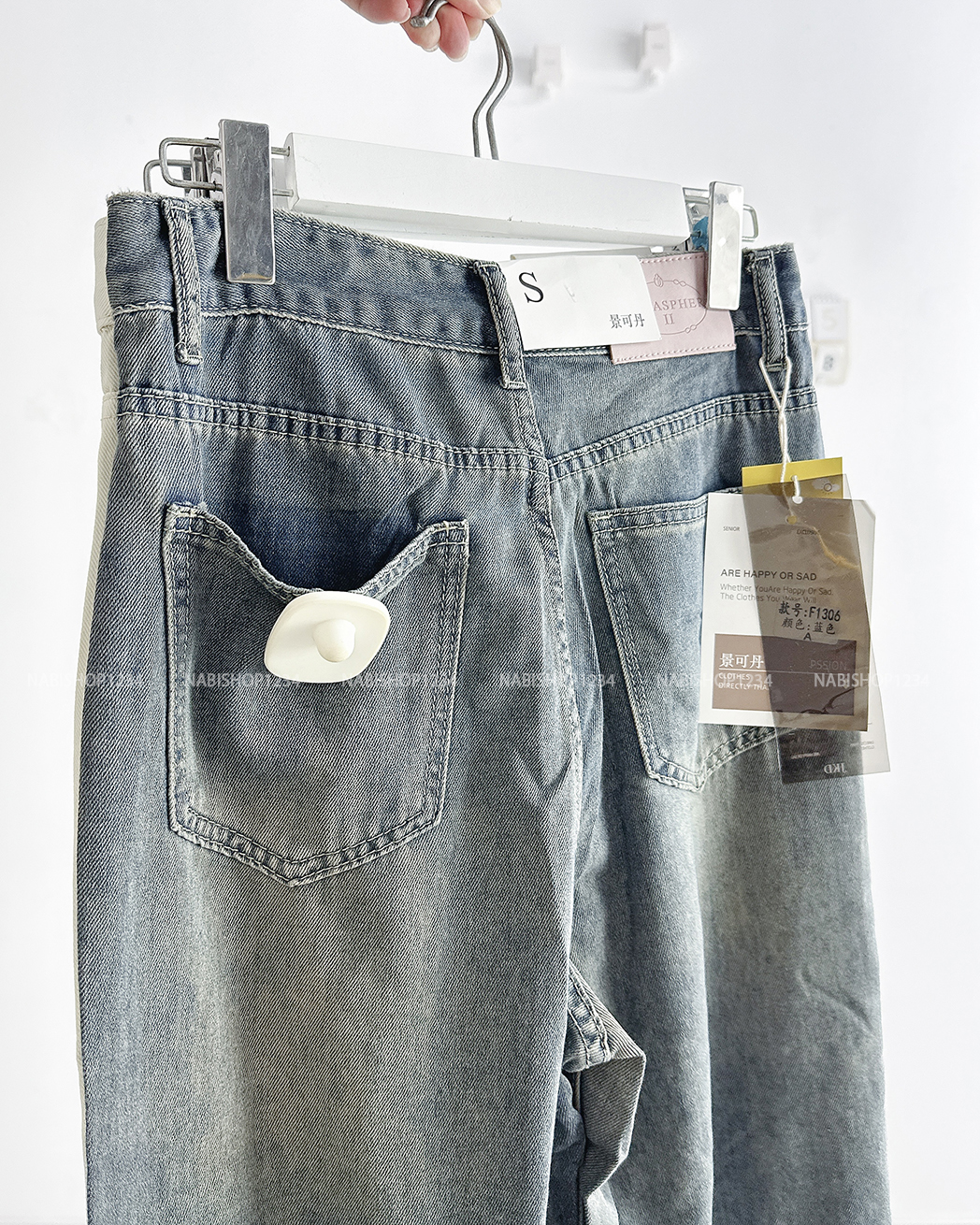 (S20%) Quần Jean Số 125-B 1306 OR Rách 2 Gối
