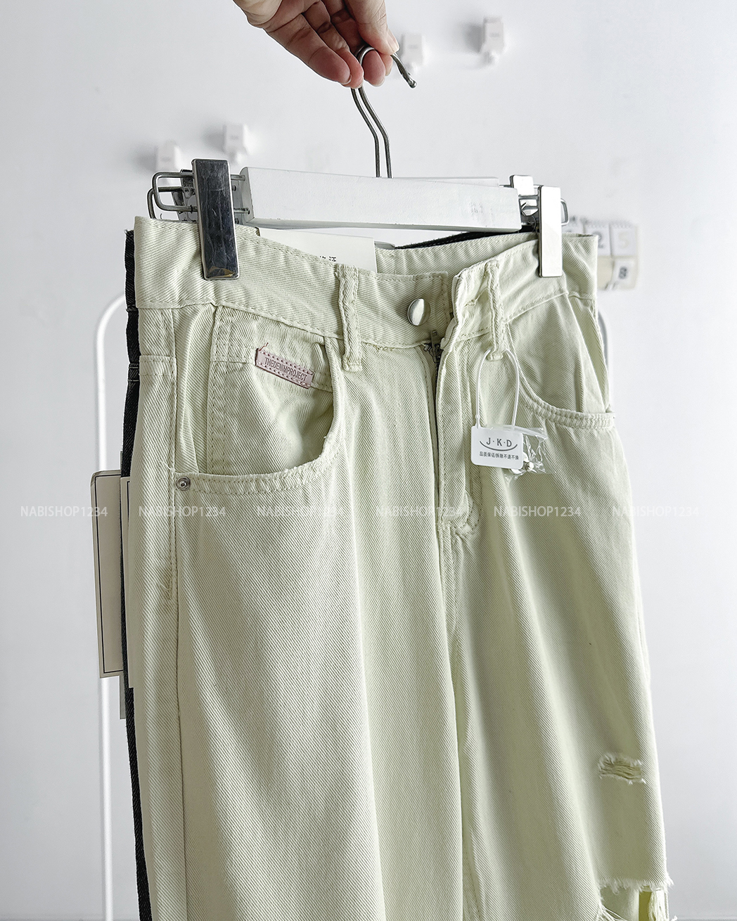 (S20%) Quần Jean Số 125-B 1306 OR Rách 2 Gối