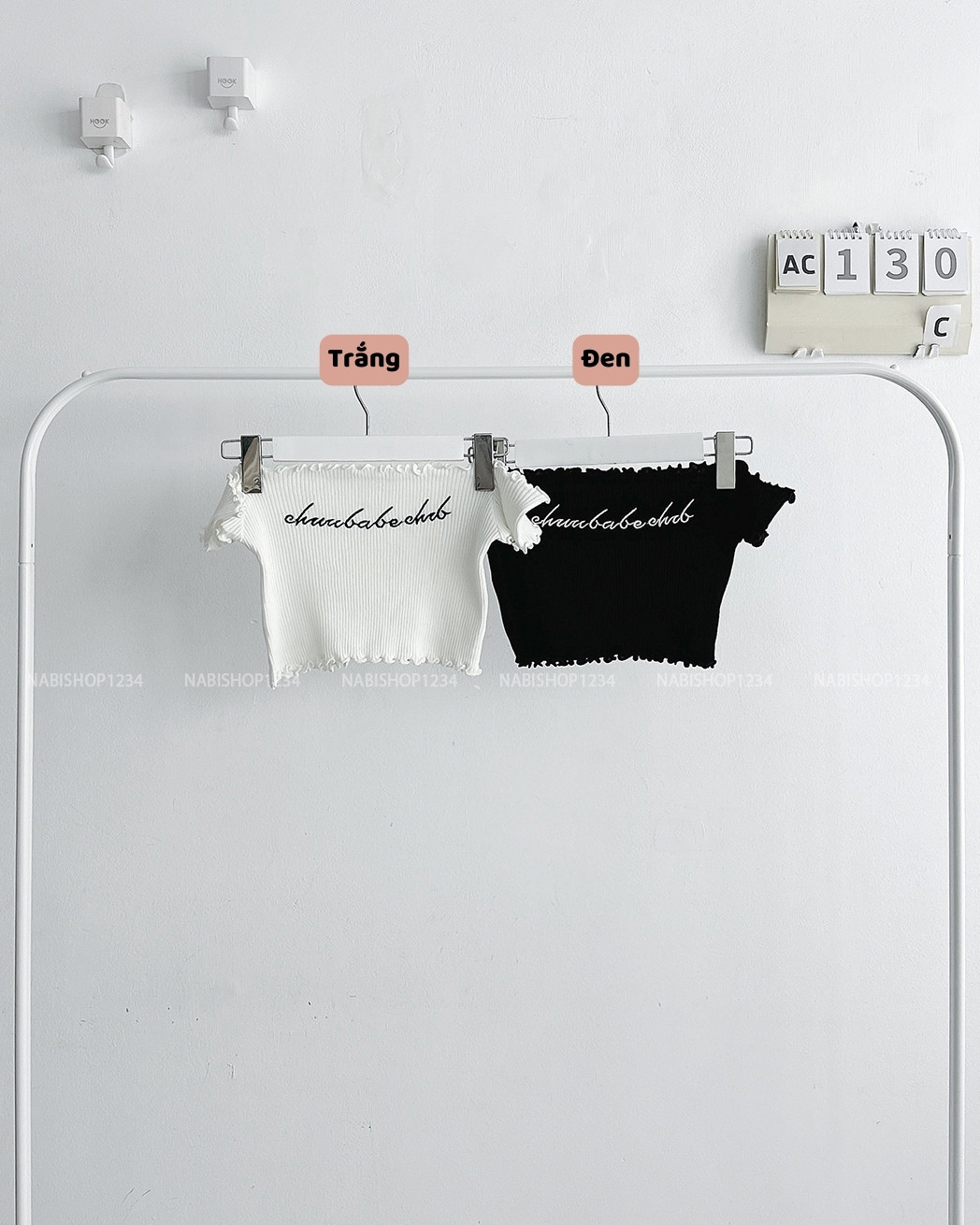 (S20%) Áo Croptop Số 130-C Trễ Vai Lai Bèo
