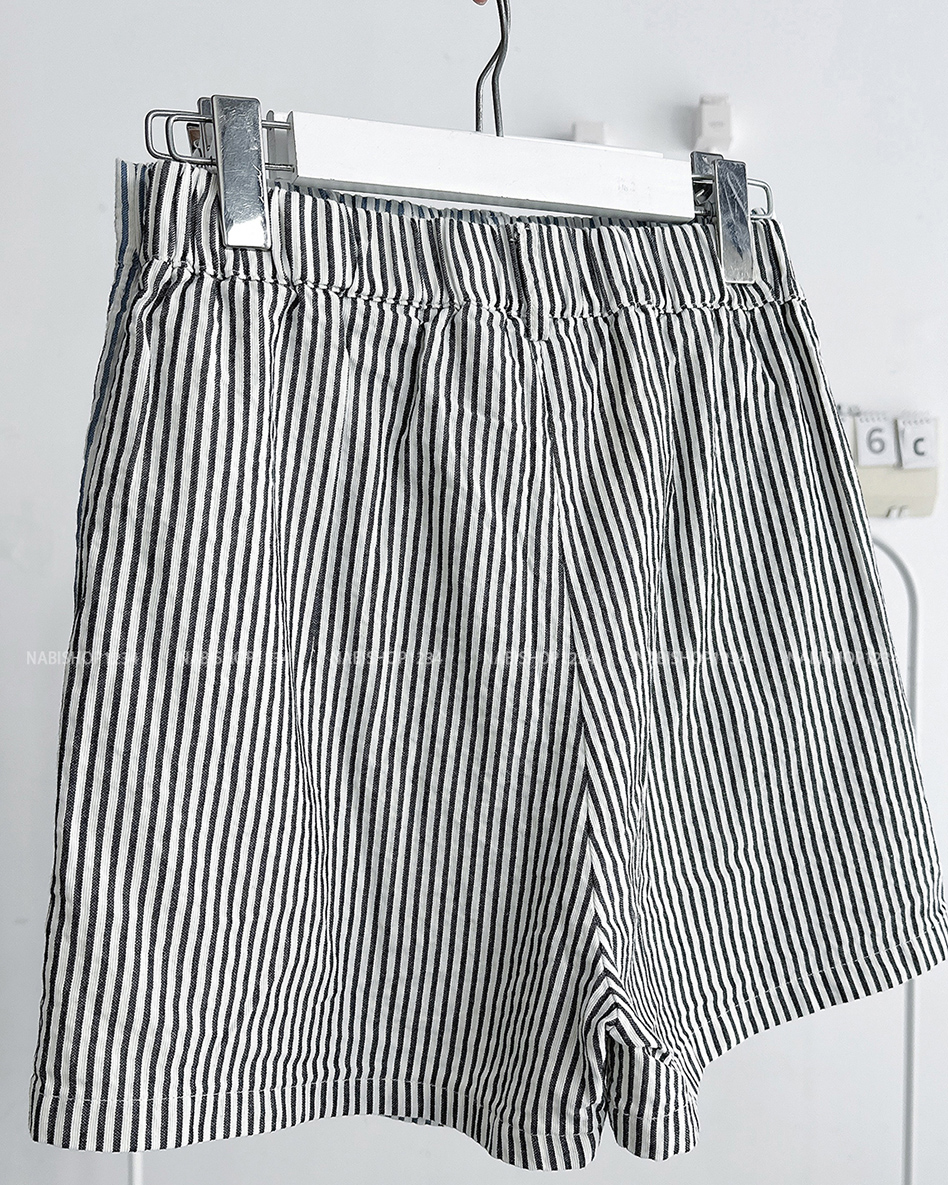 Quần Short Số 96-C 980 Kẻ Chun Sau