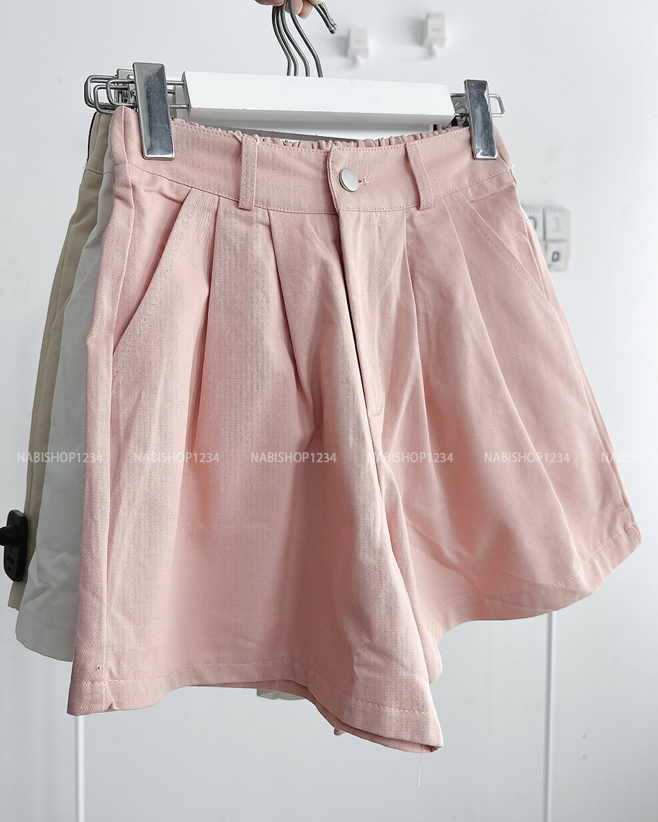 (S20%) Quần Short Số 101-D 6030 Khuy Bạc Chun Sau