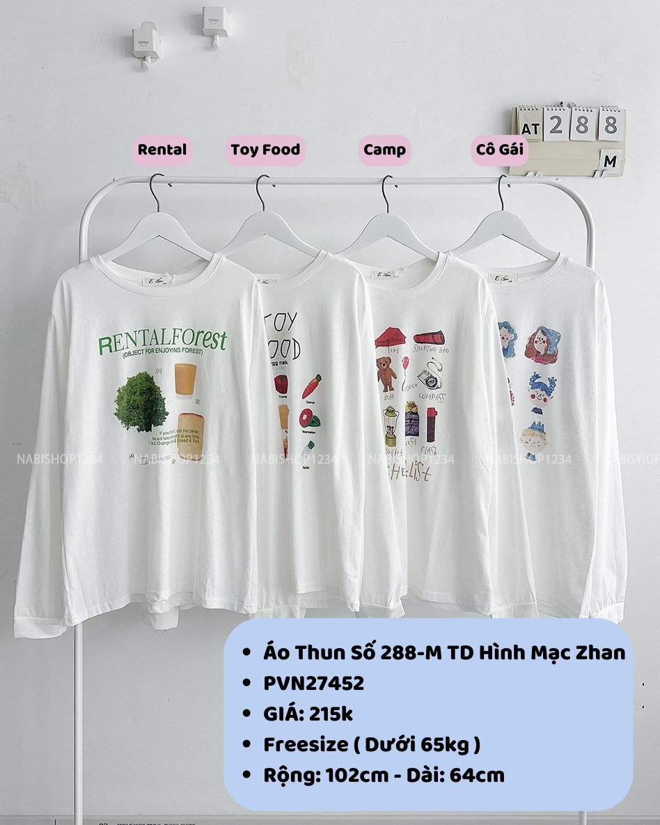 Áo Thun Số 288-M TD Hình Mạc Zhan