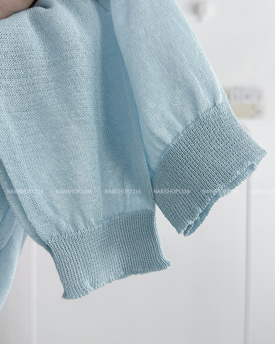 (S20%) Áo Khoác Số 143-U Cardigan Len Thêu Nơ Sau