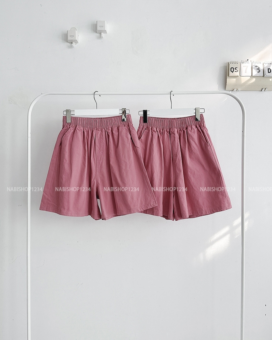 Quần Short Số 73-D 387 Lưng Thun Trơn