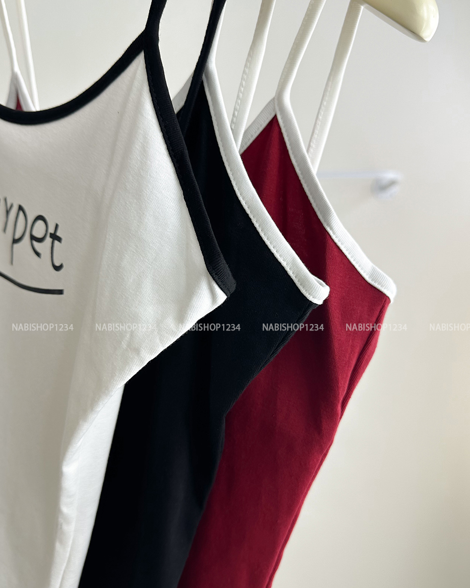 (SC99K) Áo Croptop Số 137-B 2 Dây Sky