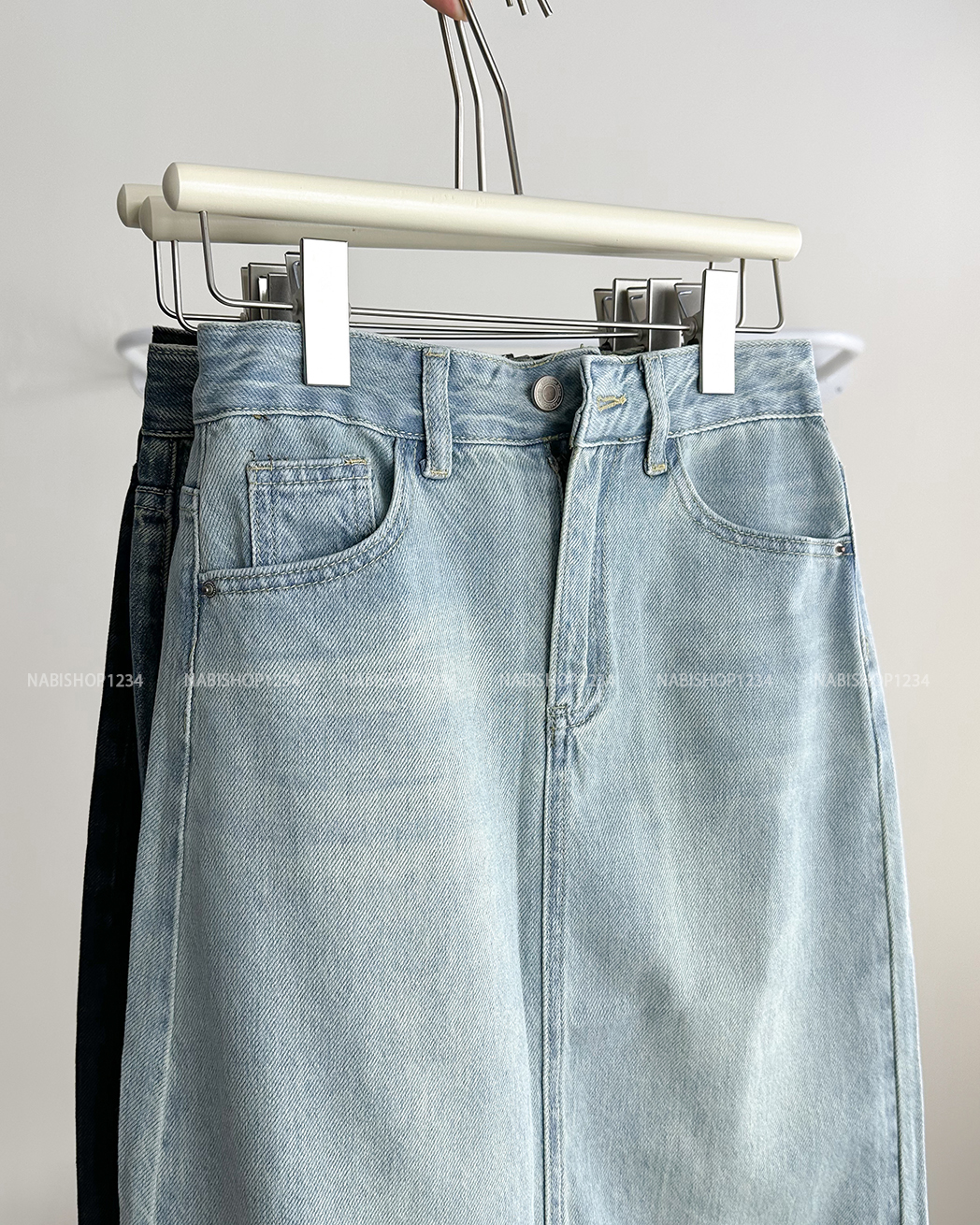 Chân Váy Số 158-B 577 Dài Jean Trơn