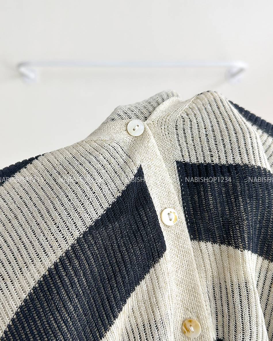 Áo Khoác Số 156-M Cardigan Kẻ To