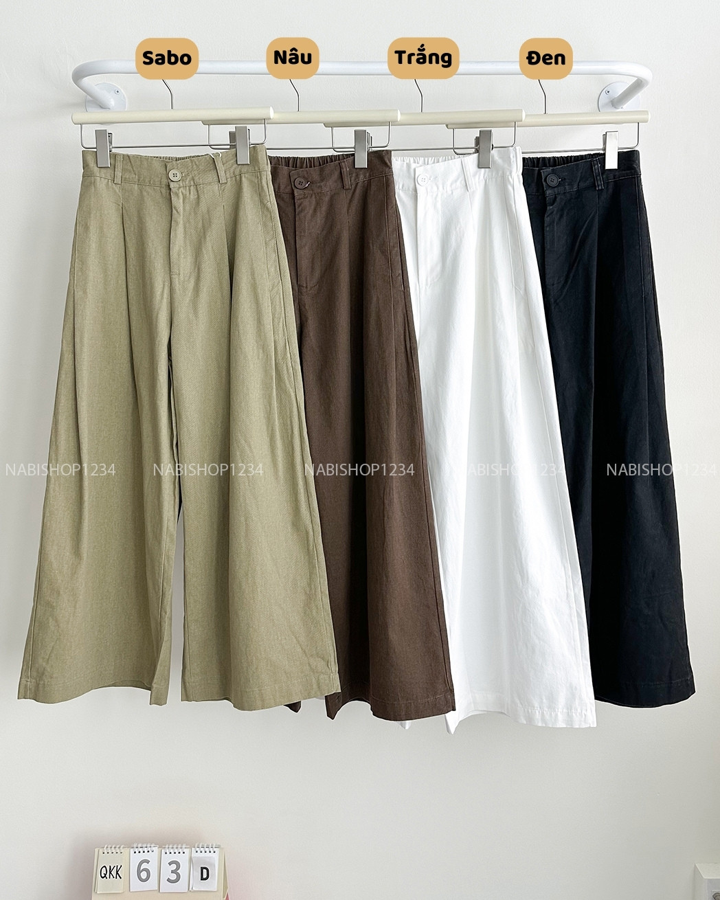 Quần Kaki Số 63-D 2408 Lửng OR Chiết Li