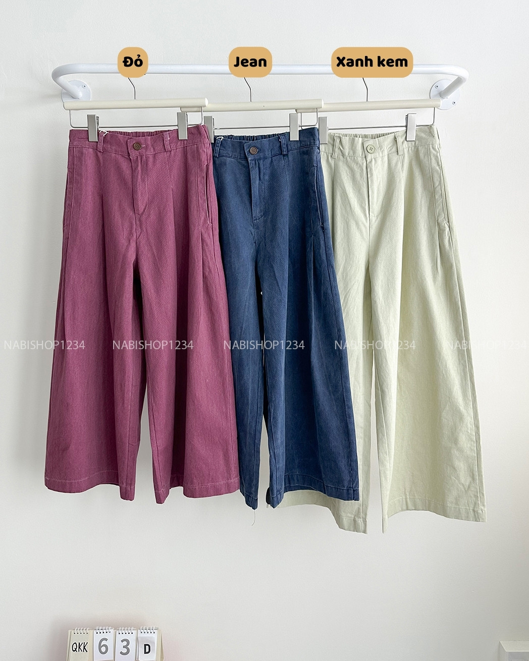 Quần Kaki Số 63-D 2408 Lửng OR Chiết Li