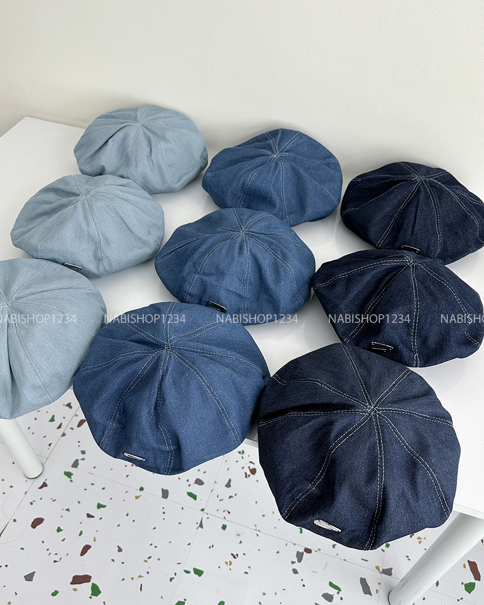 (S19K) Mũ Số 21-L Nồi Denim Tag