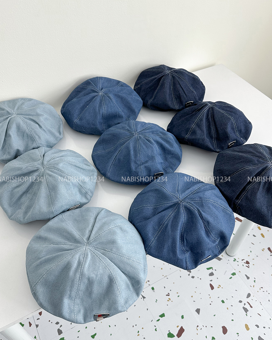 (S19K) Mũ Số 21-L Nồi Denim Tag