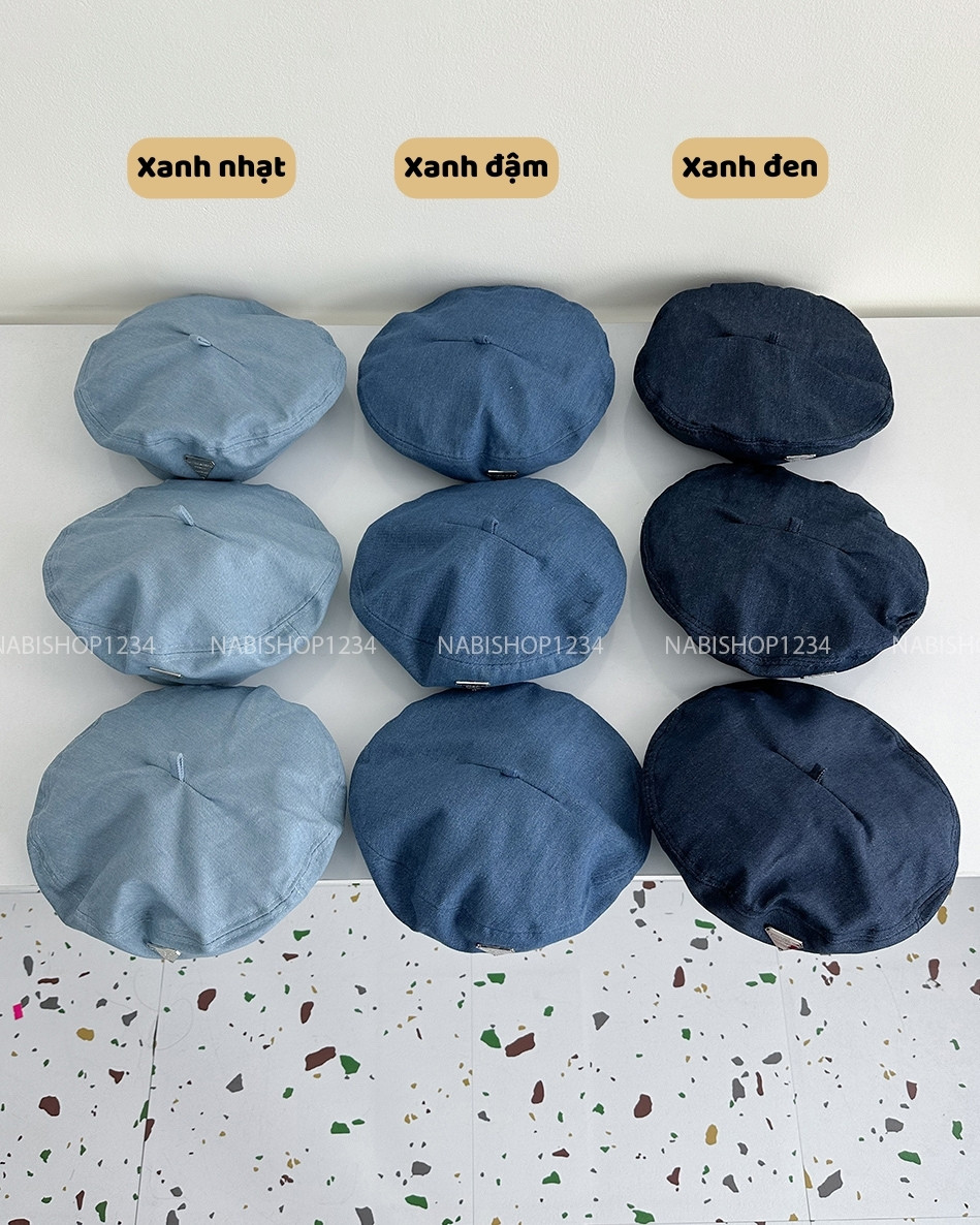 (S19K) Mũ Số 22-L Nồi Denim Khuy