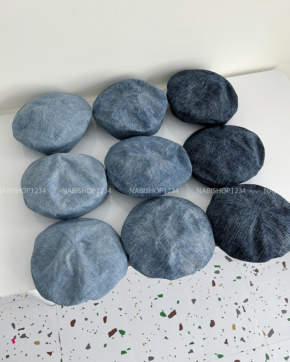 (S19K) Mũ Số 23-L Nồi Denim Thêu Summx