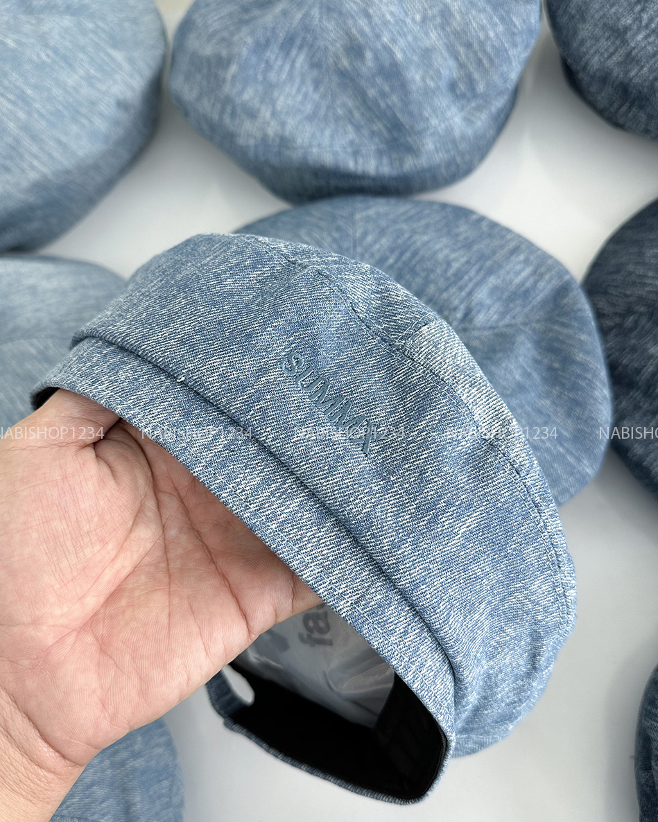 (S19K) Mũ Số 23-L Nồi Denim Thêu Summx