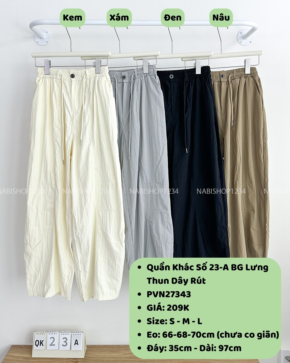 Quần Khác Số 23-A BG Lưng Thun Dây Rút