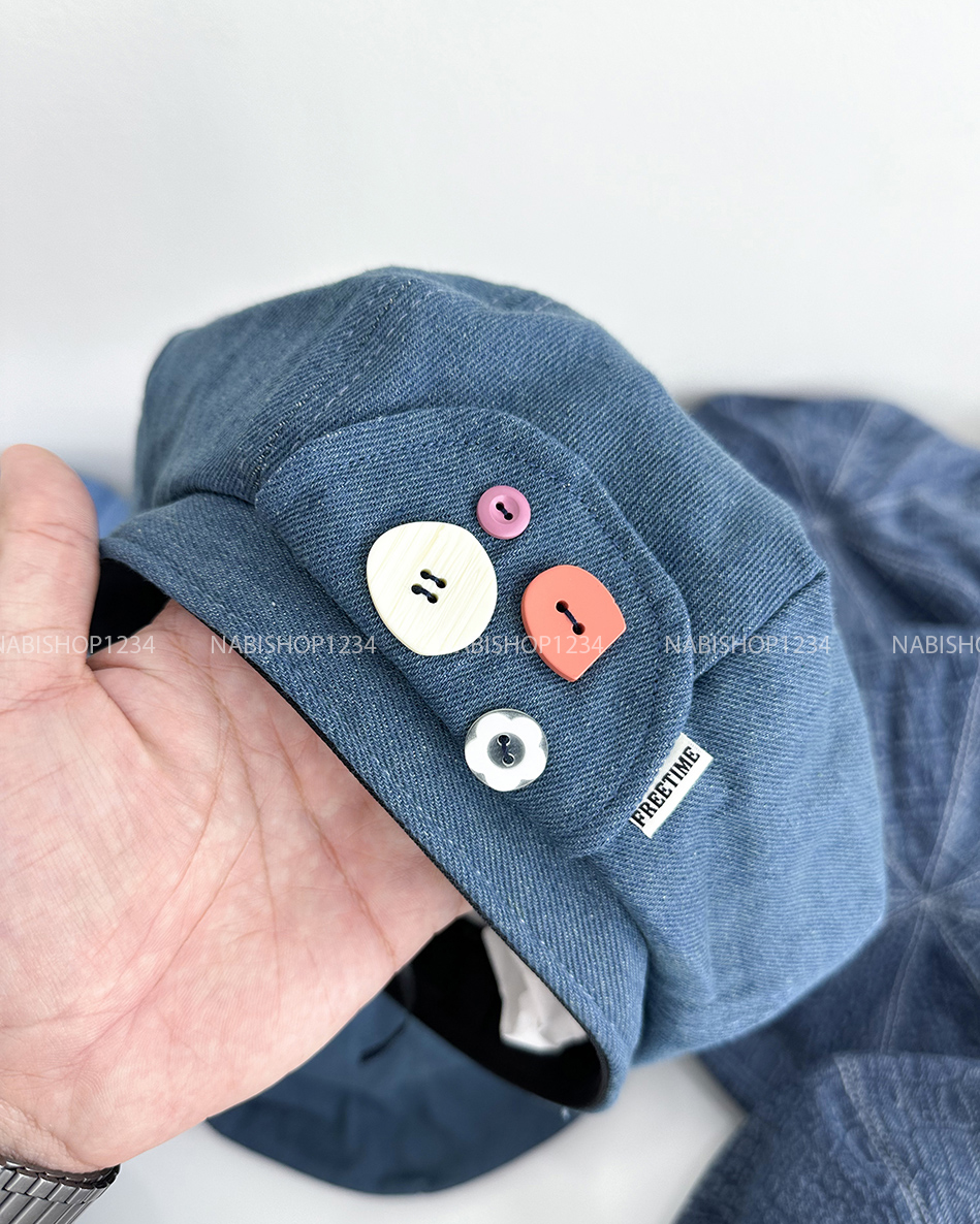 (S19K) Mũ Số 34-L Nồi Đính Khuy Hình
