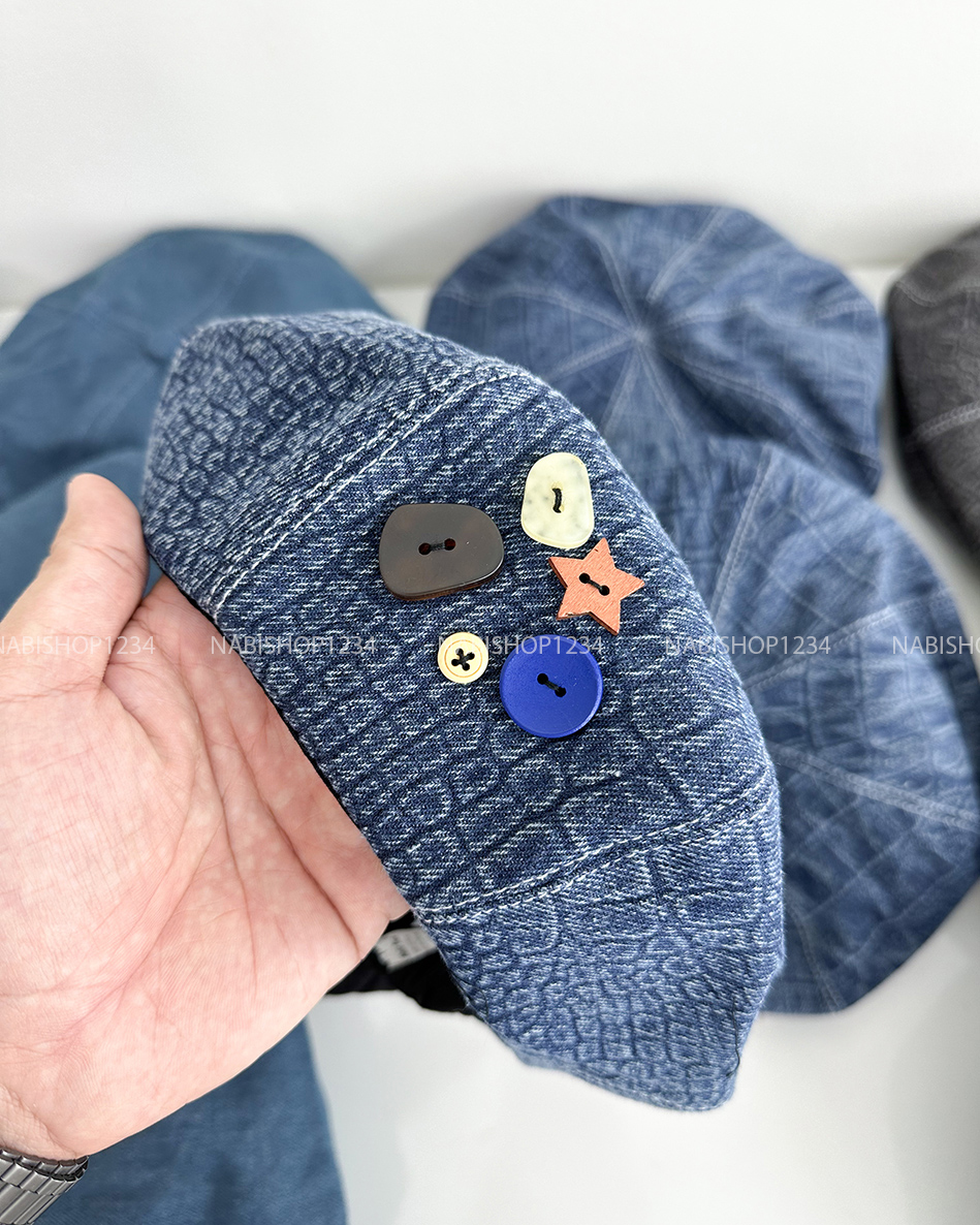 (S19K) Mũ Số 33-L Nồi Viền Chỉ Đính Khuy