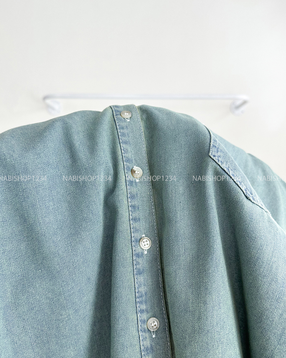 Áo Sơ Mi Số 184-D TD Lửng Denim