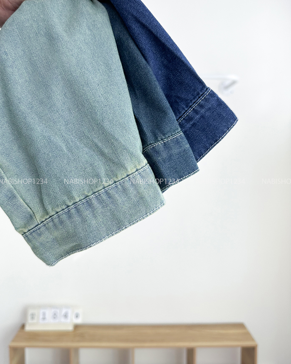 Áo Sơ Mi Số 184-D TD Lửng Denim